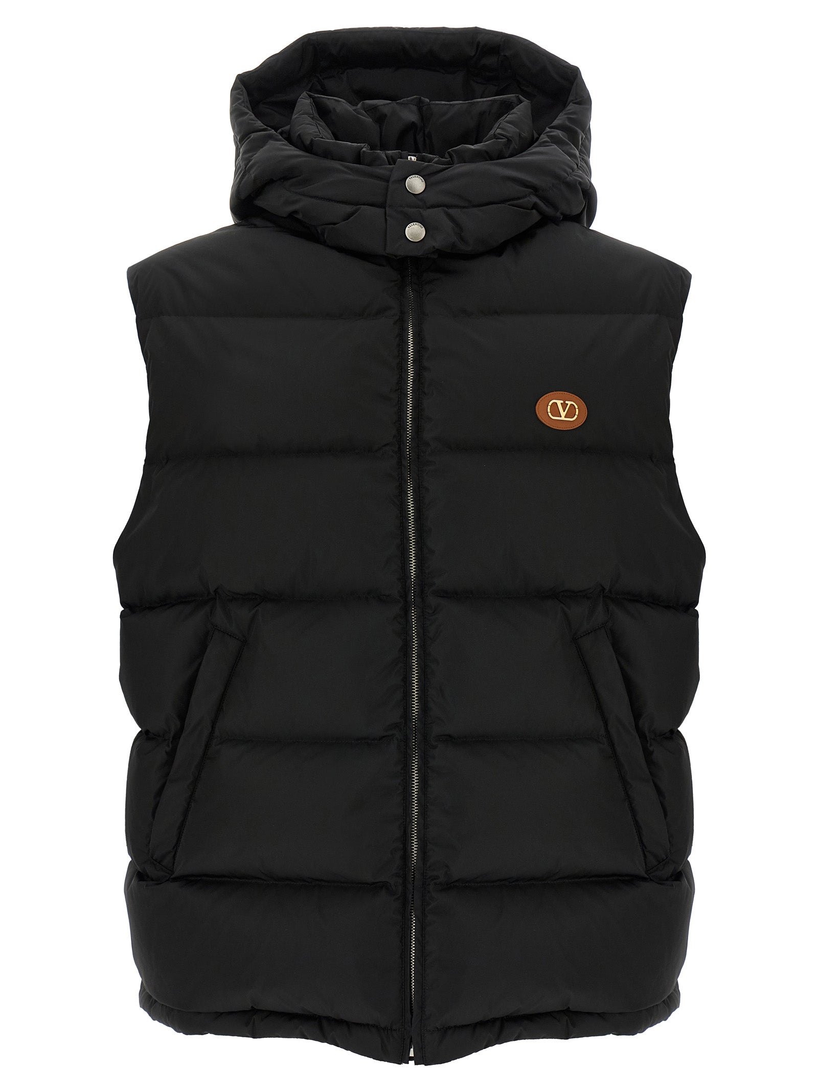 Valentino Garavani Black Polyamide Sleeveless Jacket