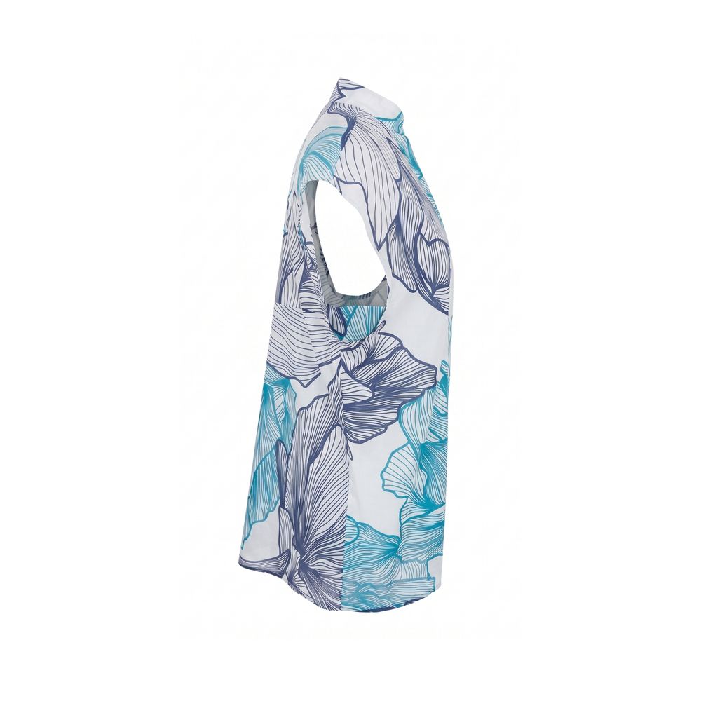 Malo Blue Cotton Women Shirt