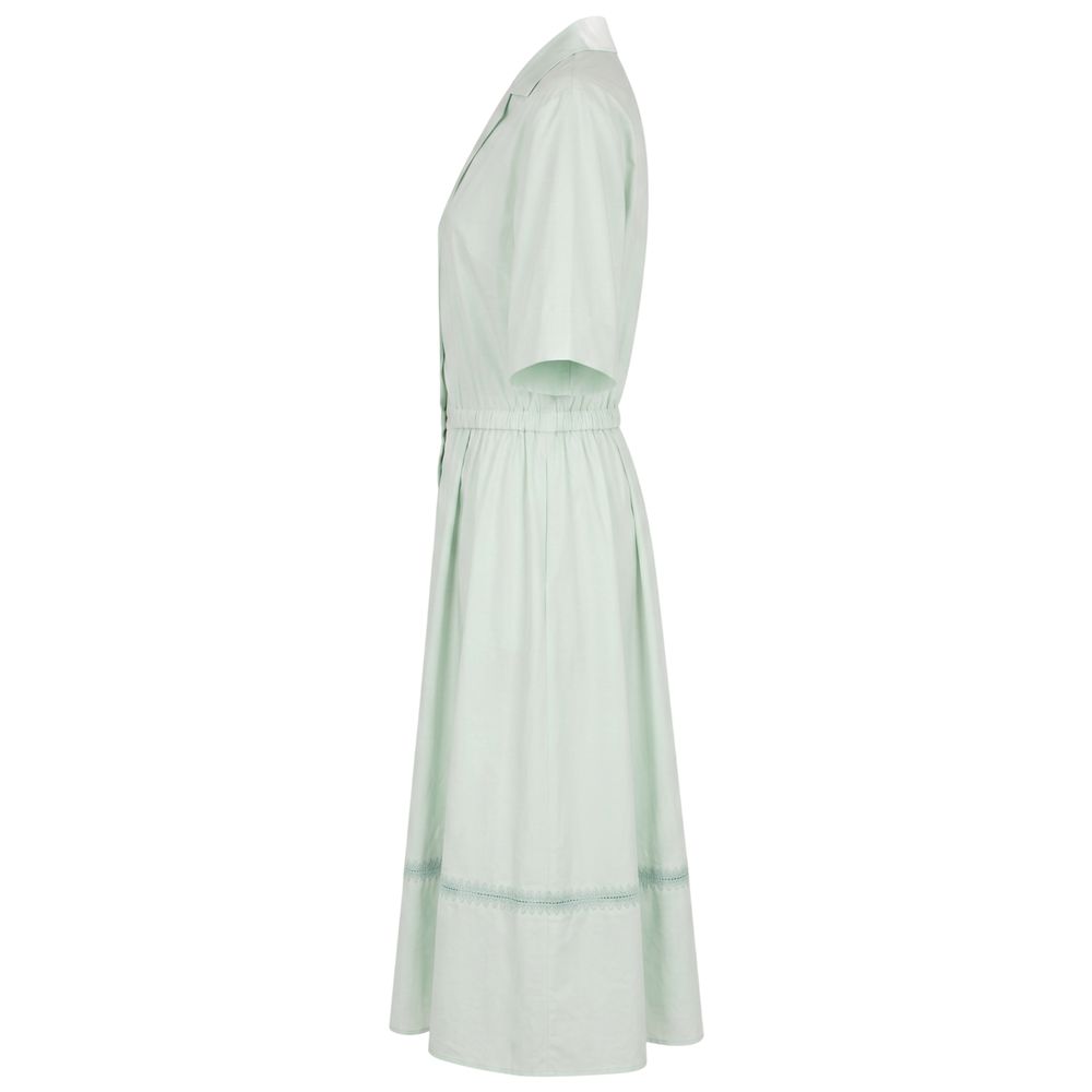 Malo Green Cotton Women Dress