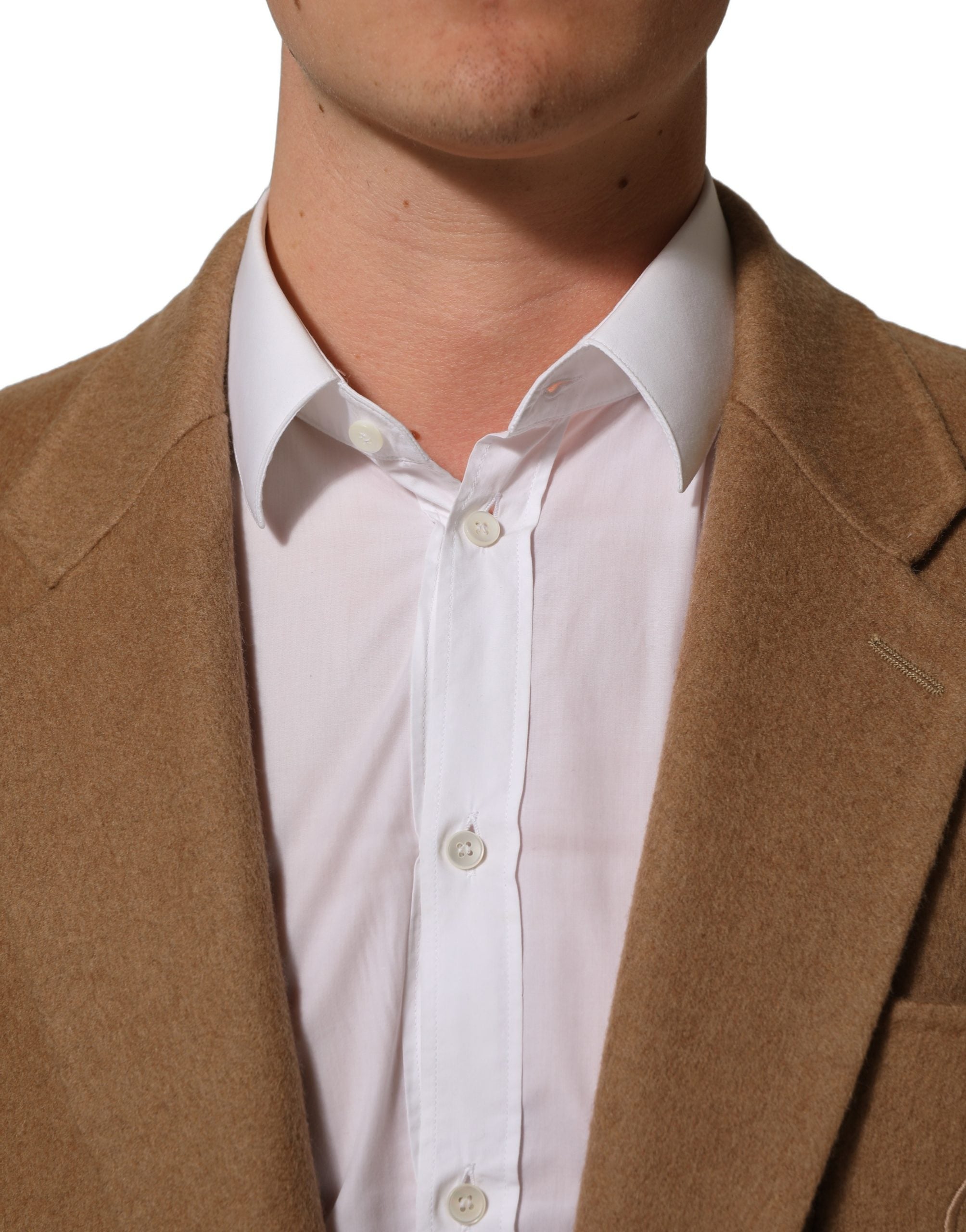Dolce & Gabbana Brown Single Breasted 2 Button Suit Jacket