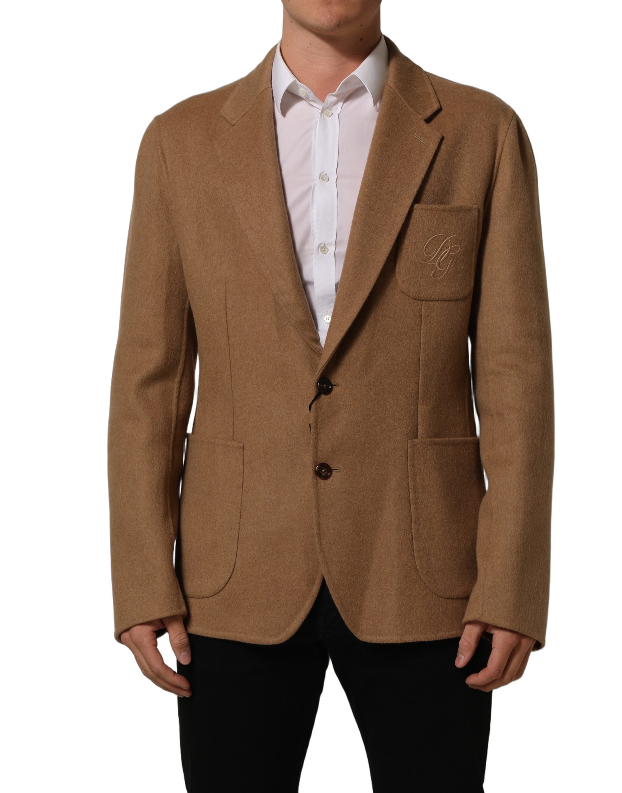 Dolce & Gabbana Brown Single Breasted 2 Button Suit Jacket