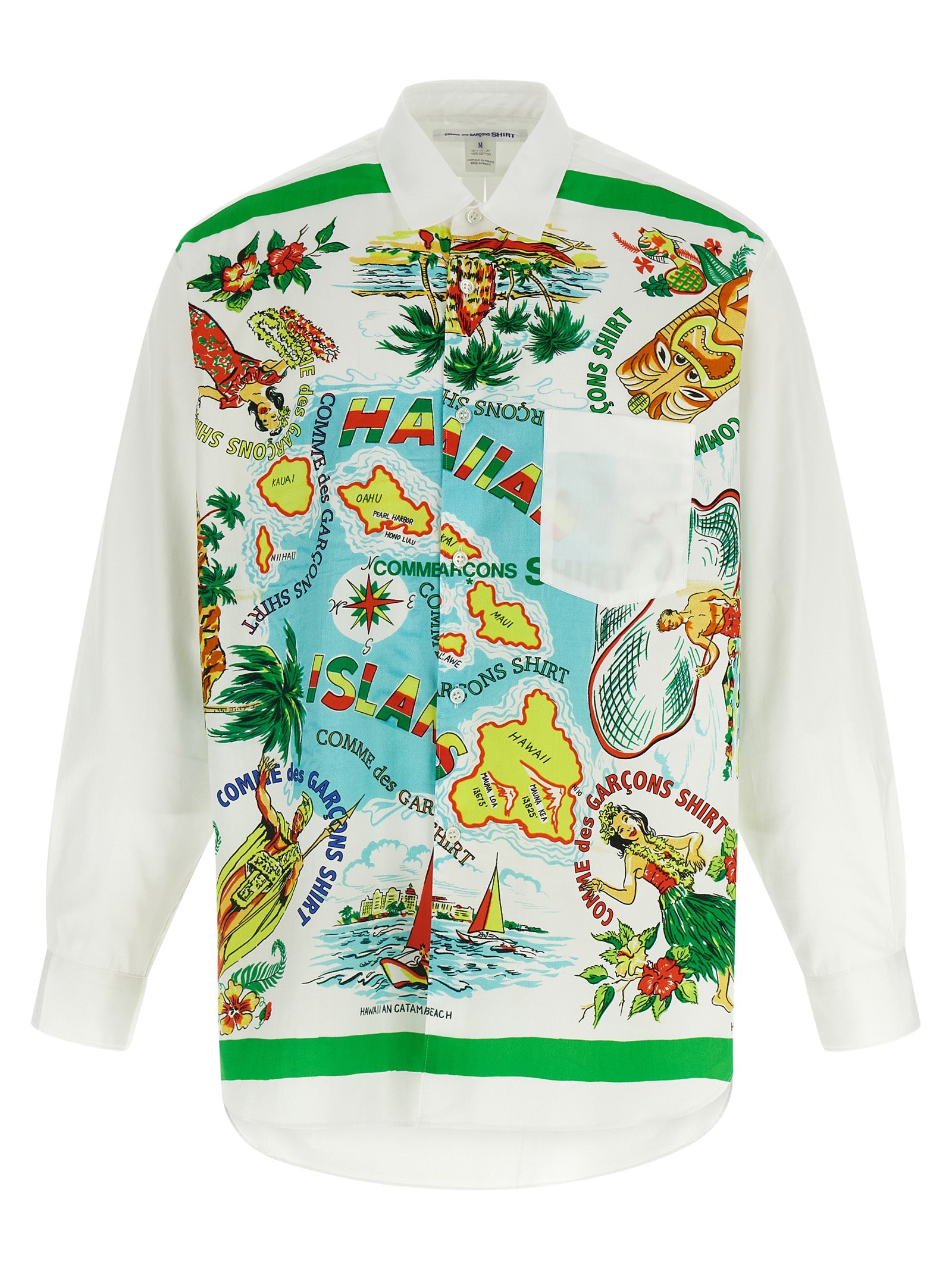 Comme Des Garçons Multicolor Cotton Blouse
