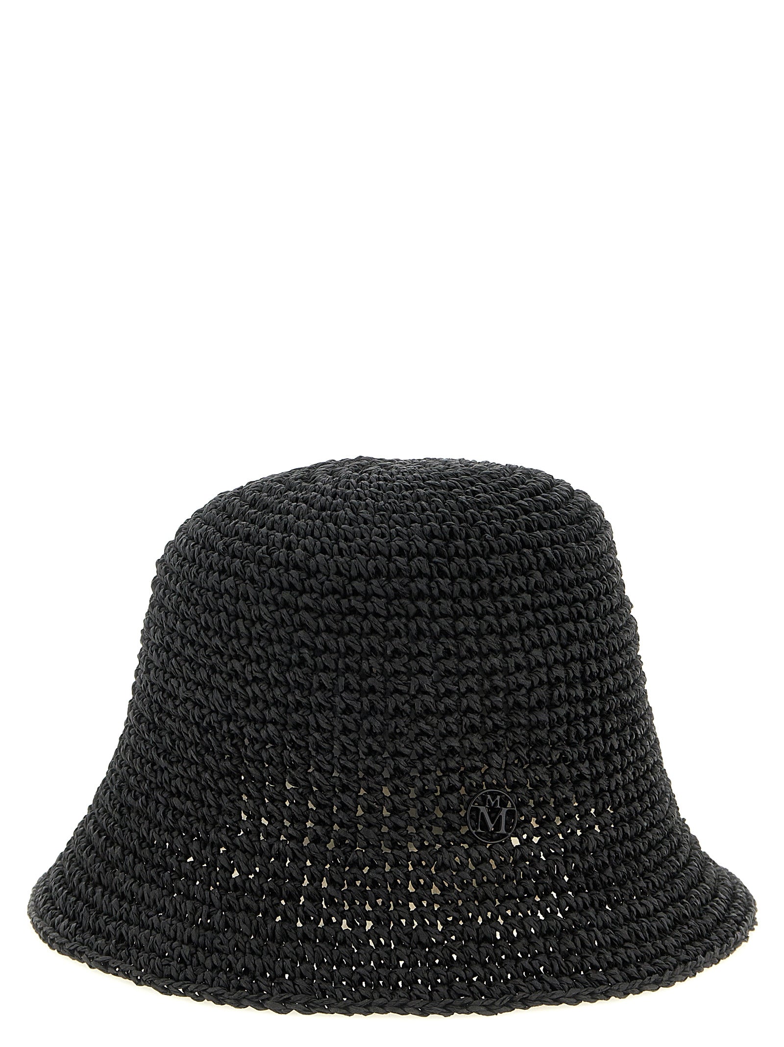 Maison Michel Black Papier Bucket Hat