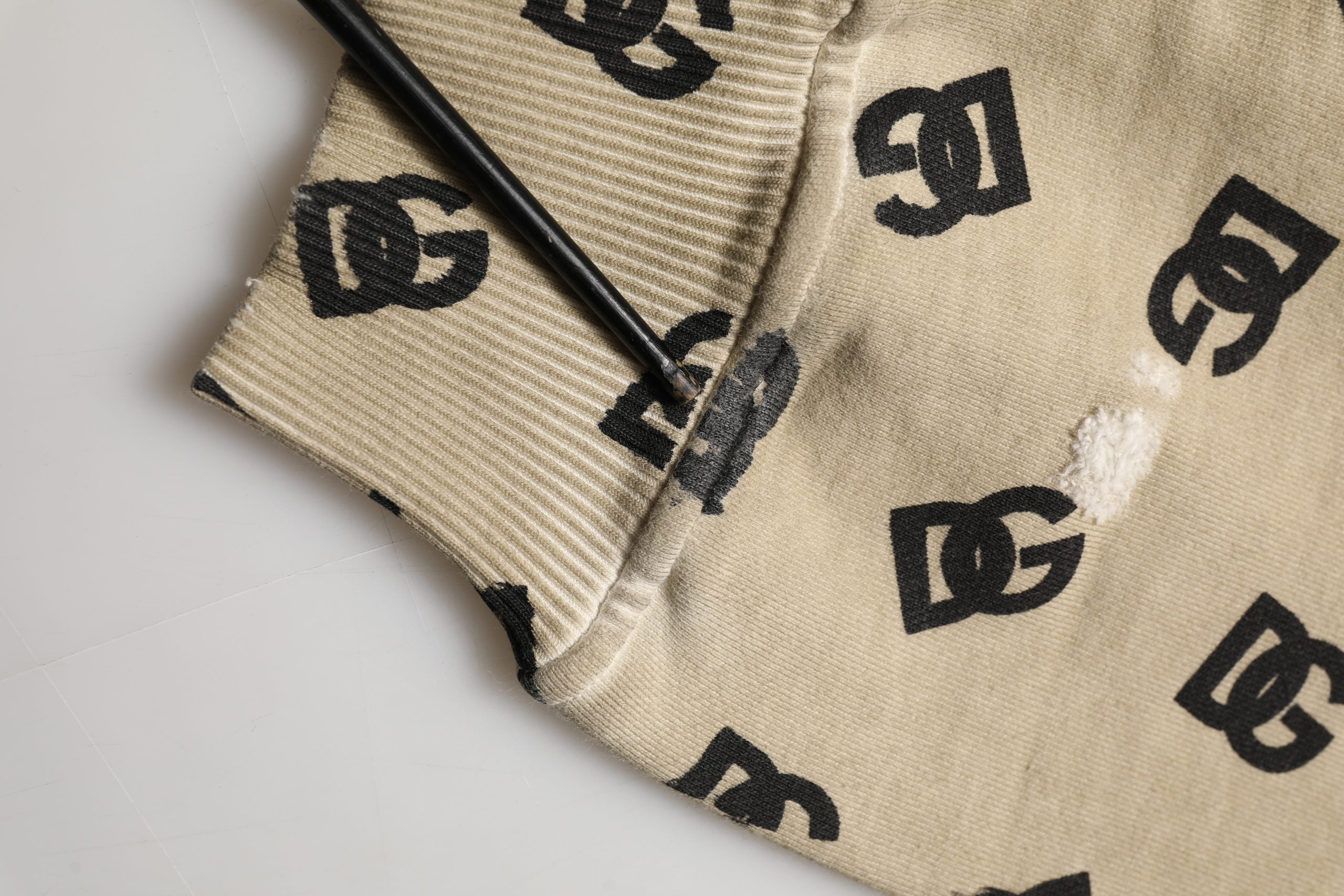 Dolce & Gabbana Brown Cotton Logo Hooded Sweatshirt Sweater
