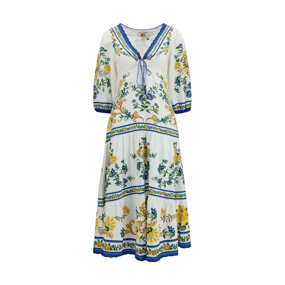 FARM RIO Multicolor Linen Casual Dress