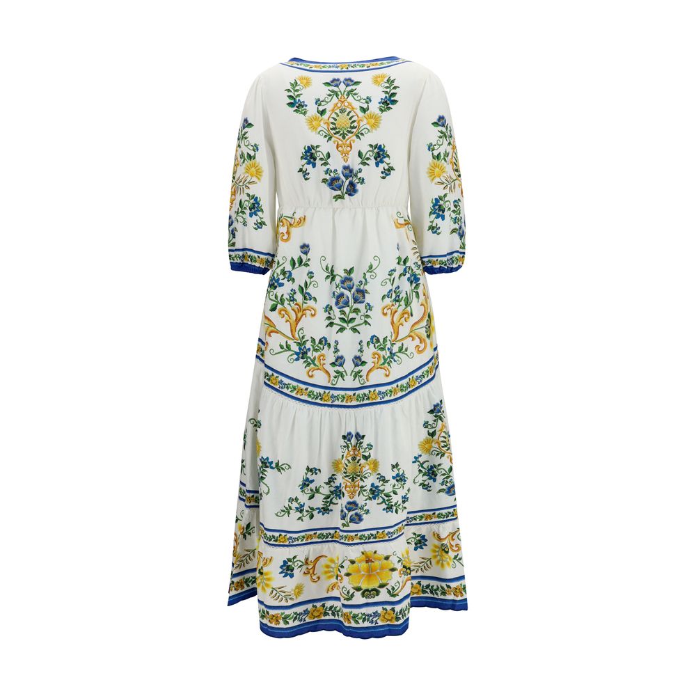 FARM RIO Multicolor Linen Casual Dress