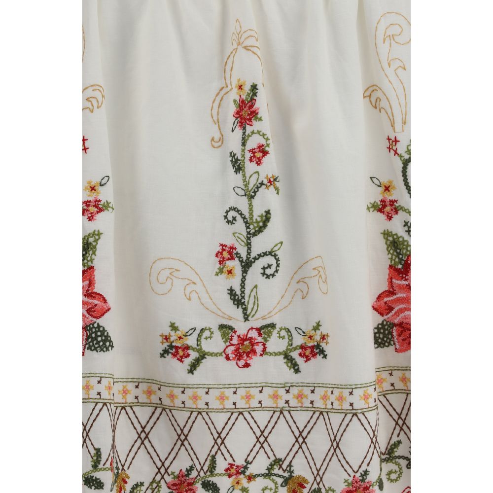 FARM RIO Multicolor Linen Sleeveles T-Shirt