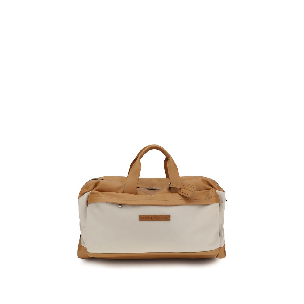 Brunello Cucinelli Beige Travel Bag