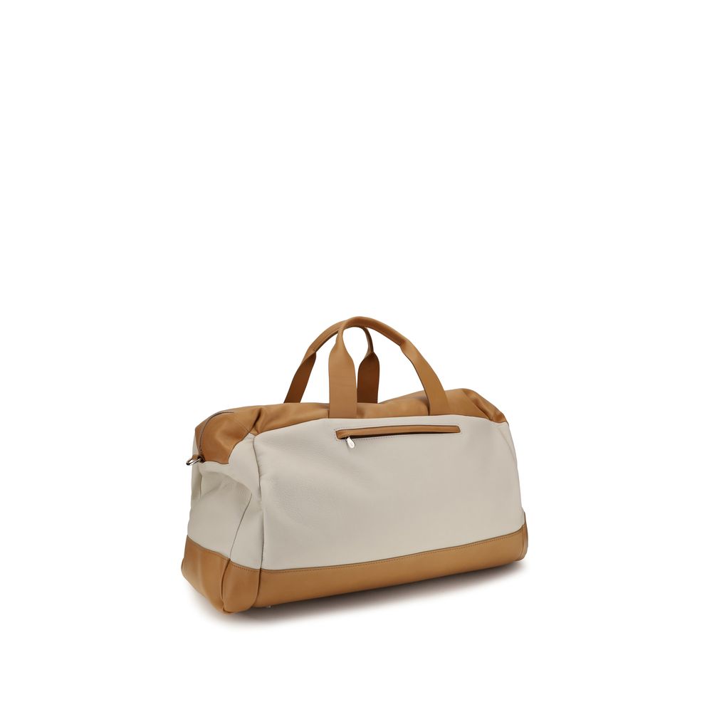 Brunello Cucinelli Beige Travel Bag