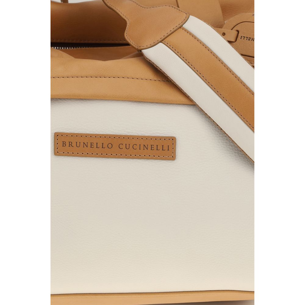 Brunello Cucinelli Beige Travel Bag