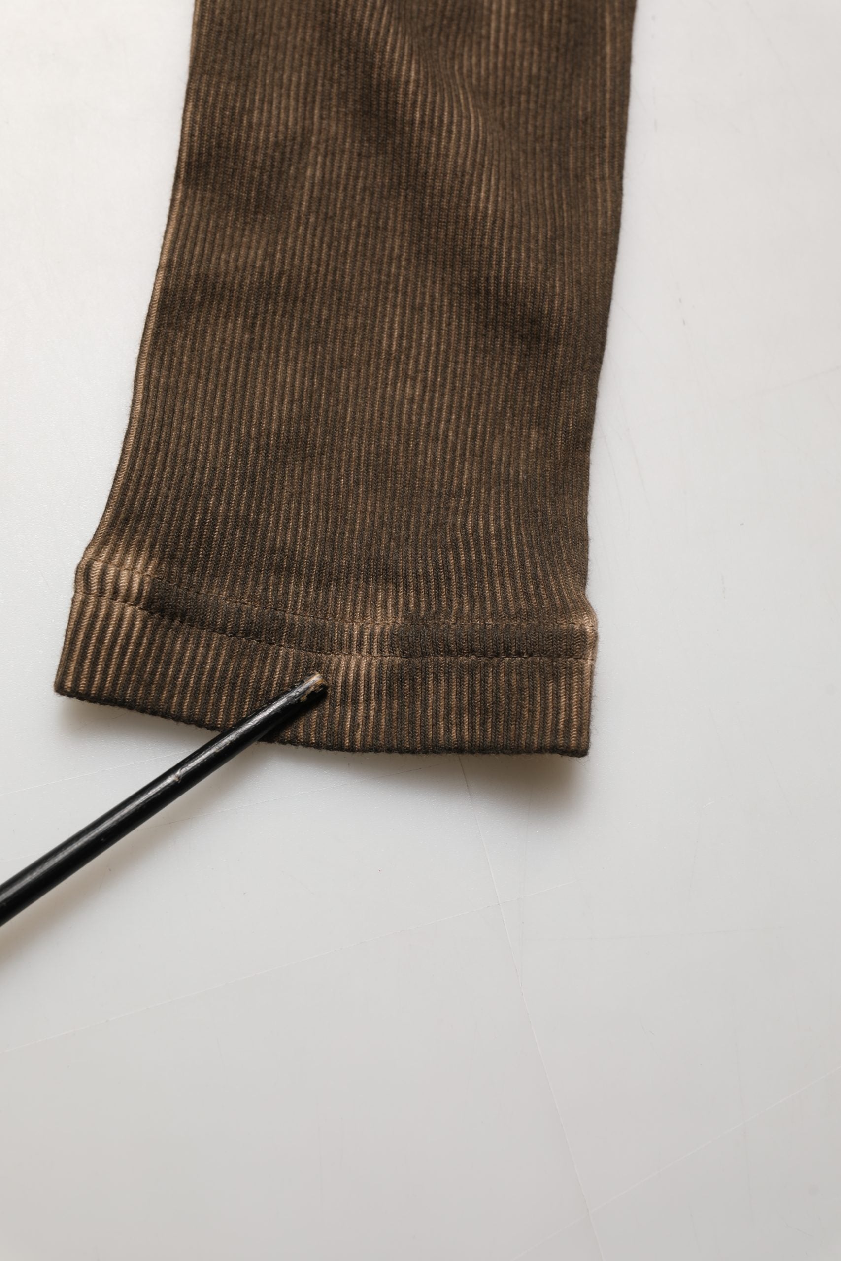 Dolce & Gabbana Brown Cotton Buttoned Henley Pullover Sweater