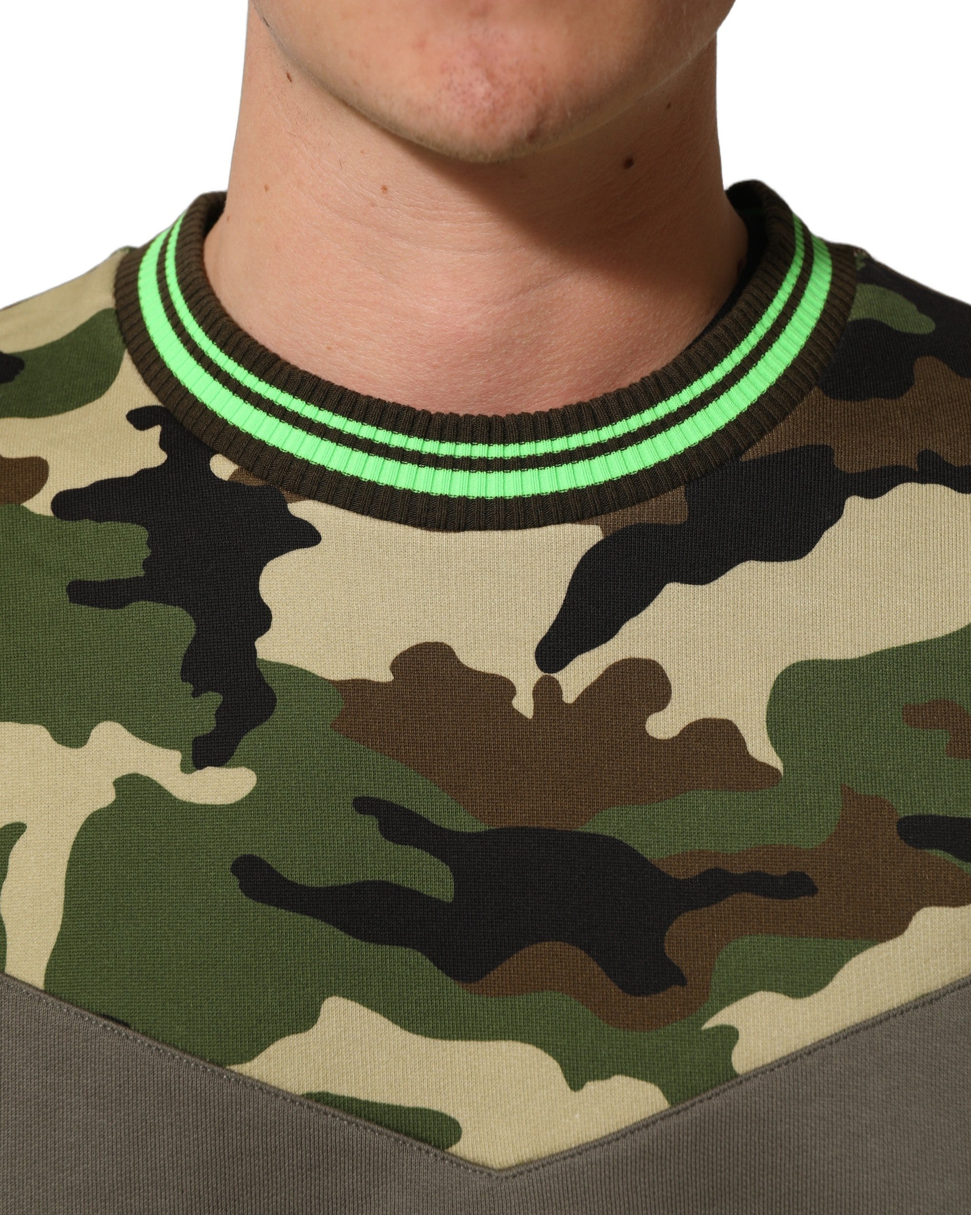 Dolce & Gabbana Multicolor Camouflage Sweatshirt Men Sweater