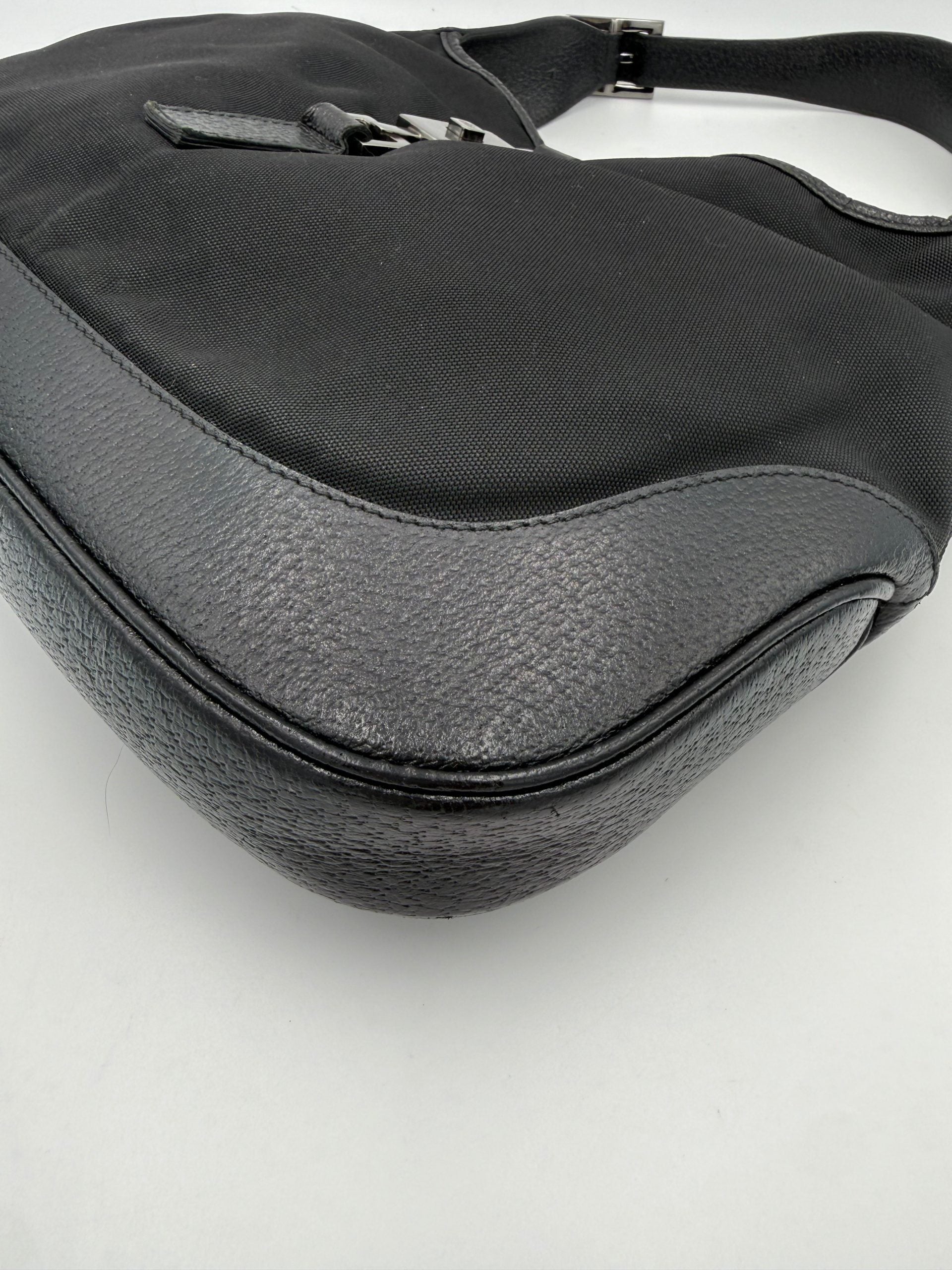 Gucci GUCCI JACKIE Leather and Canvas Handbag