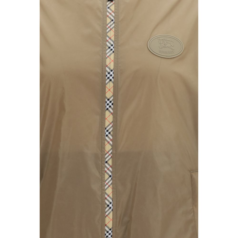 Burberry Brown Nylon Shell Jacket