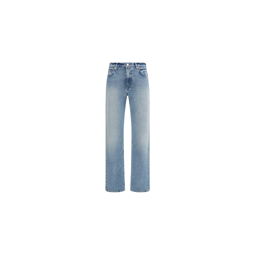 Haikure Blue Cotton Straight-Leg Jeans