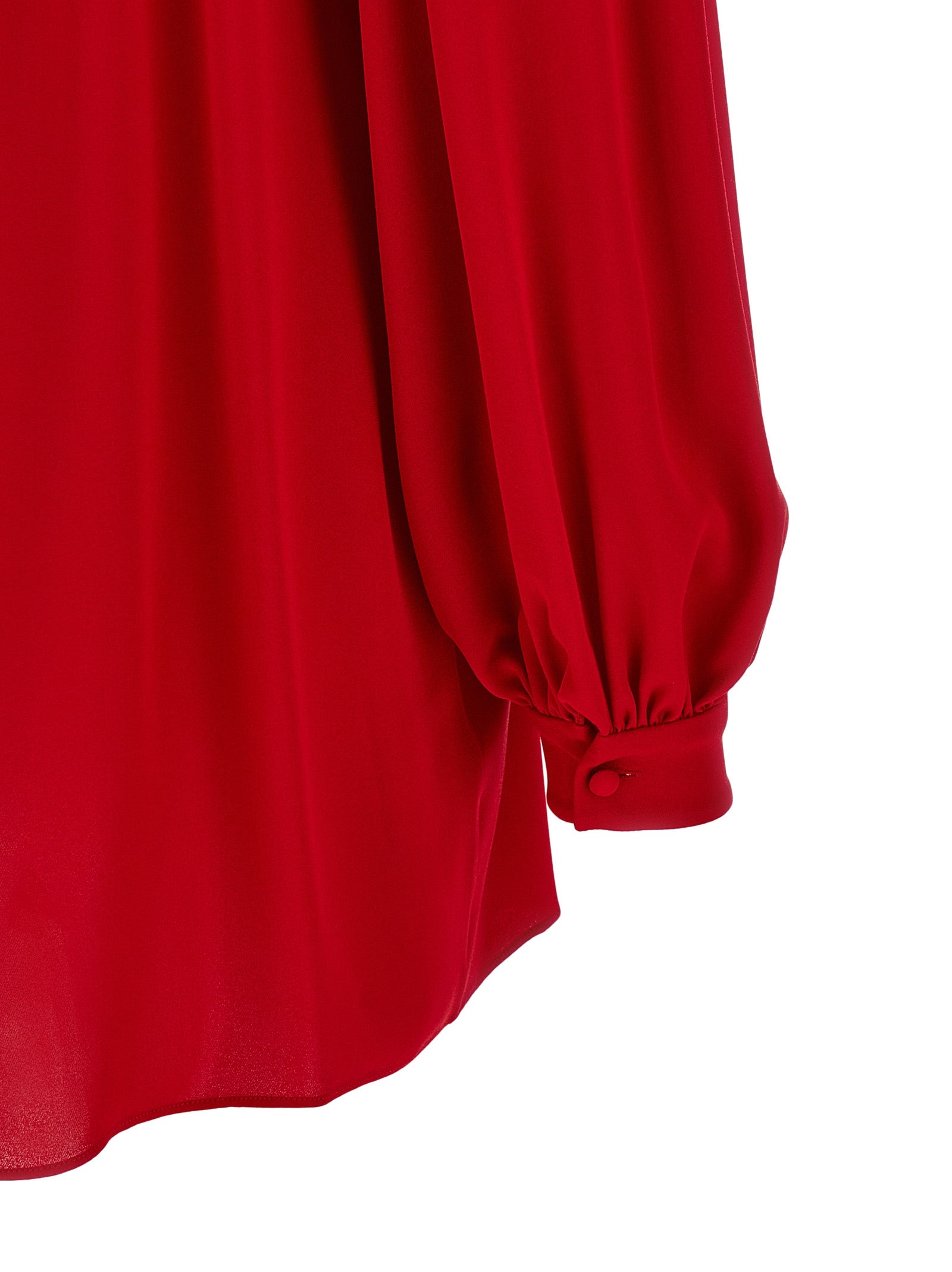 Valentino Garavani Red Silk Blouse