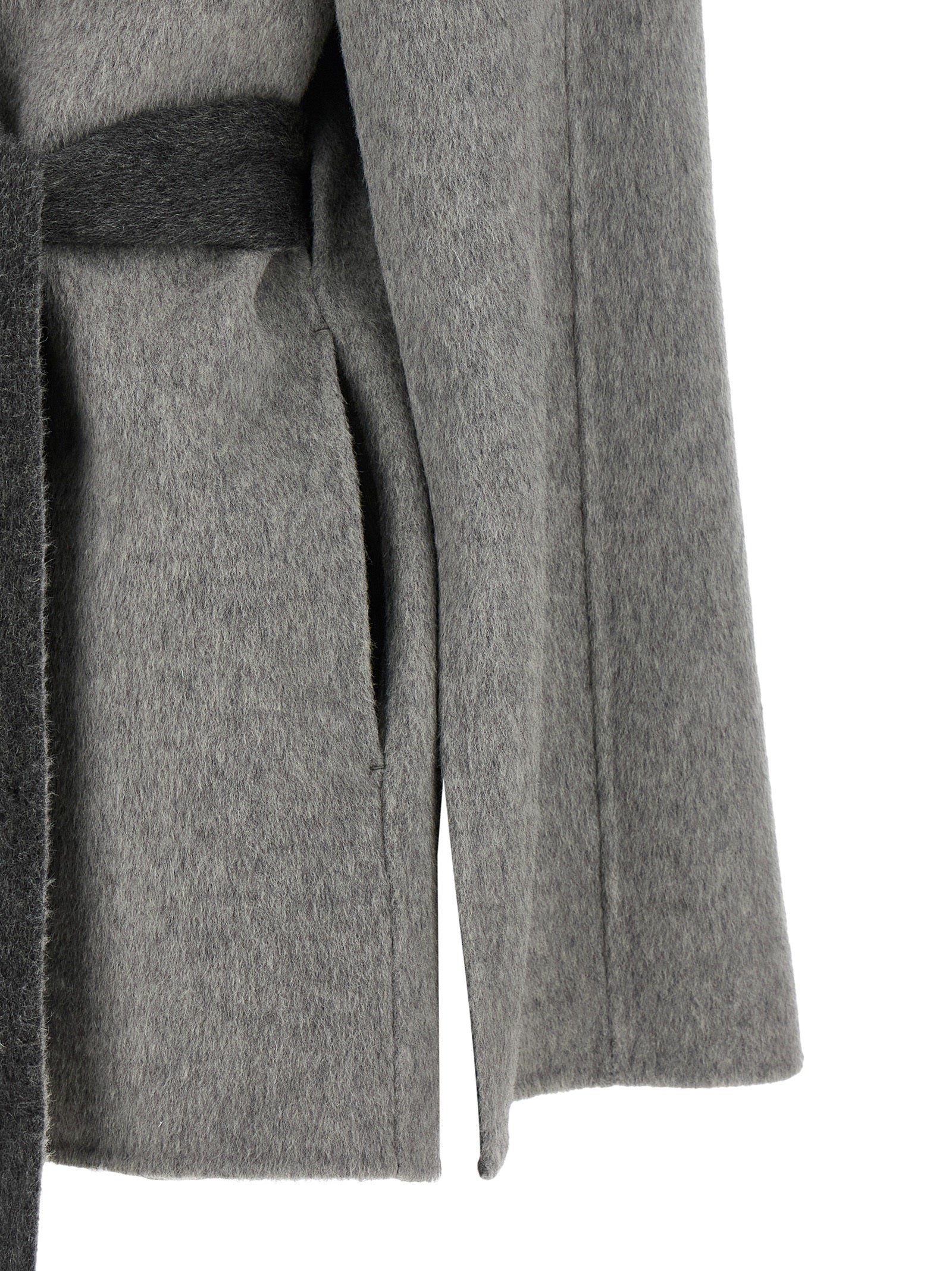 Alberta Ferretti Gray Wool Cardigan