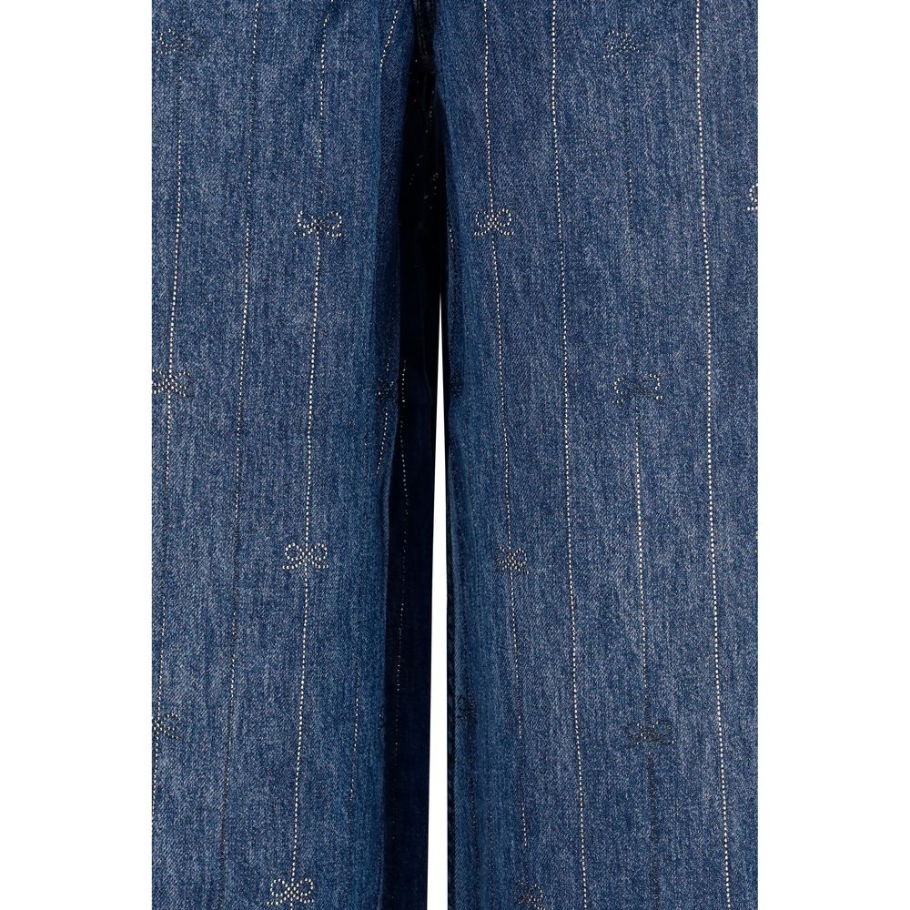 Self-Portrait Blue Lyocell Jeans Denim