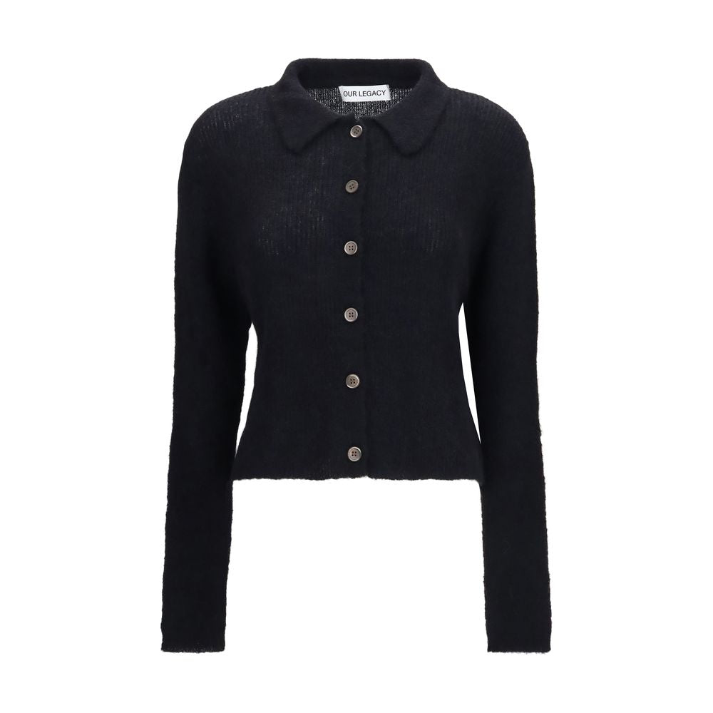 Our Legacy Black Alpaca Vicugna Pacos Cardigan