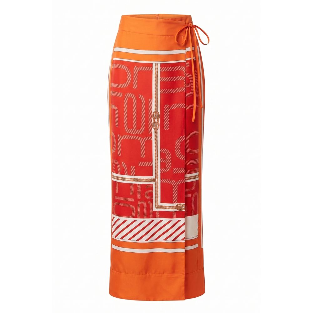 Malo Orange Silk Women's Pant