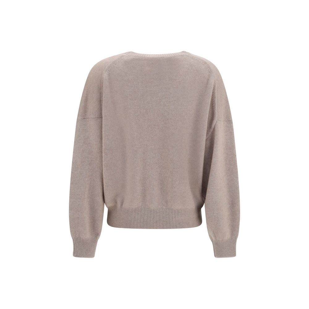 Lisa Yang Beige Cashmere Sweater