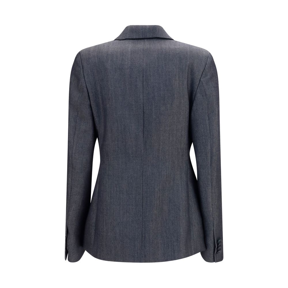 Balenciaga Gray Wool Oves Aries Blazer