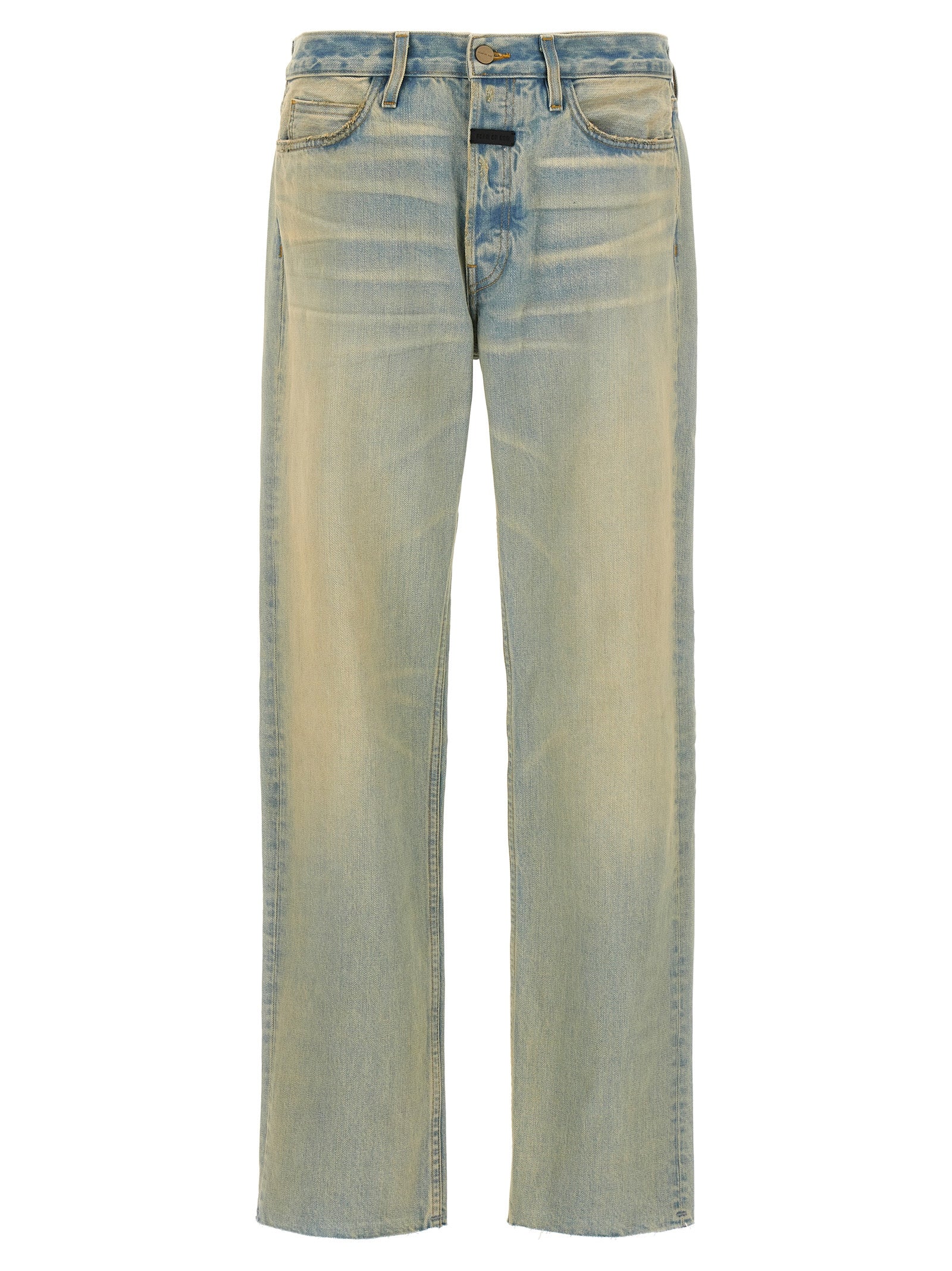 Fear Of God Blue Cotton Straight-Leg Jeans