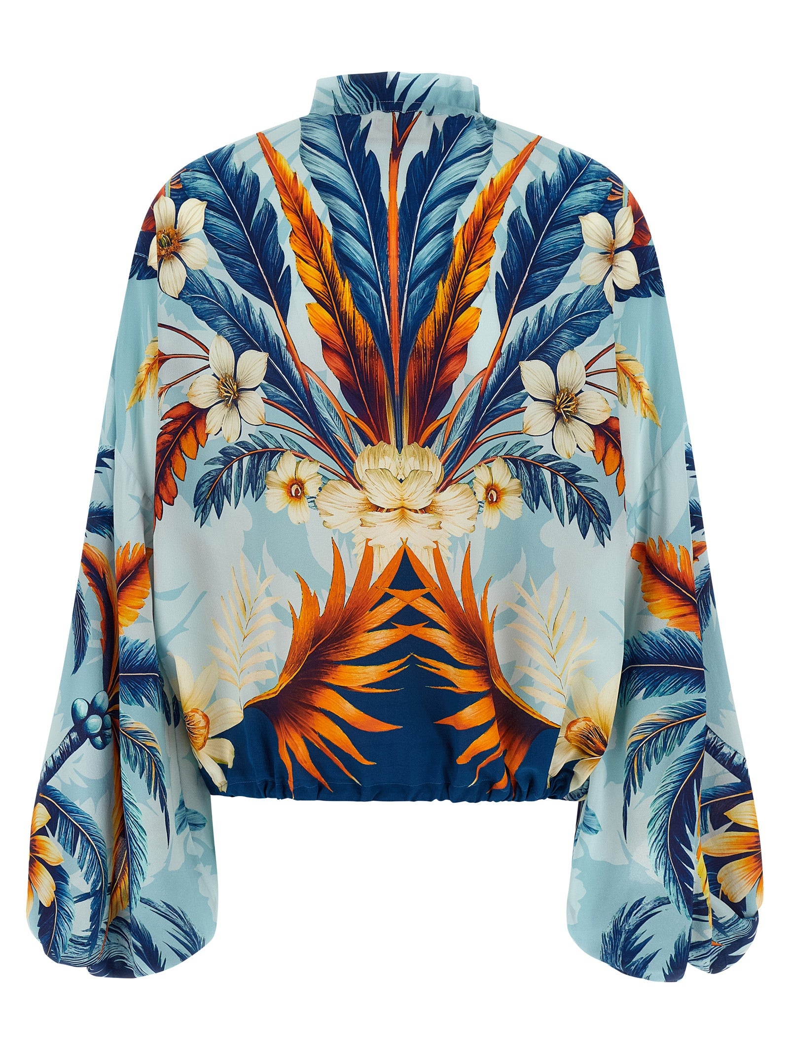 F.R.S. - FOR RESTLESS SLEEPERS Blue Silk Blouse