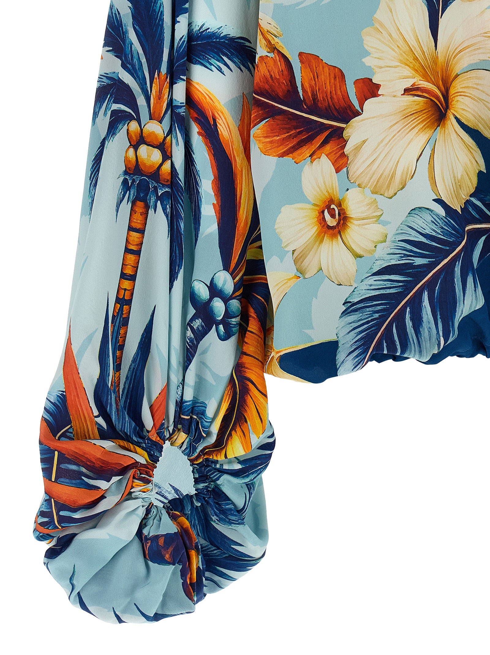 F.R.S. - FOR RESTLESS SLEEPERS Blue Silk Blouse