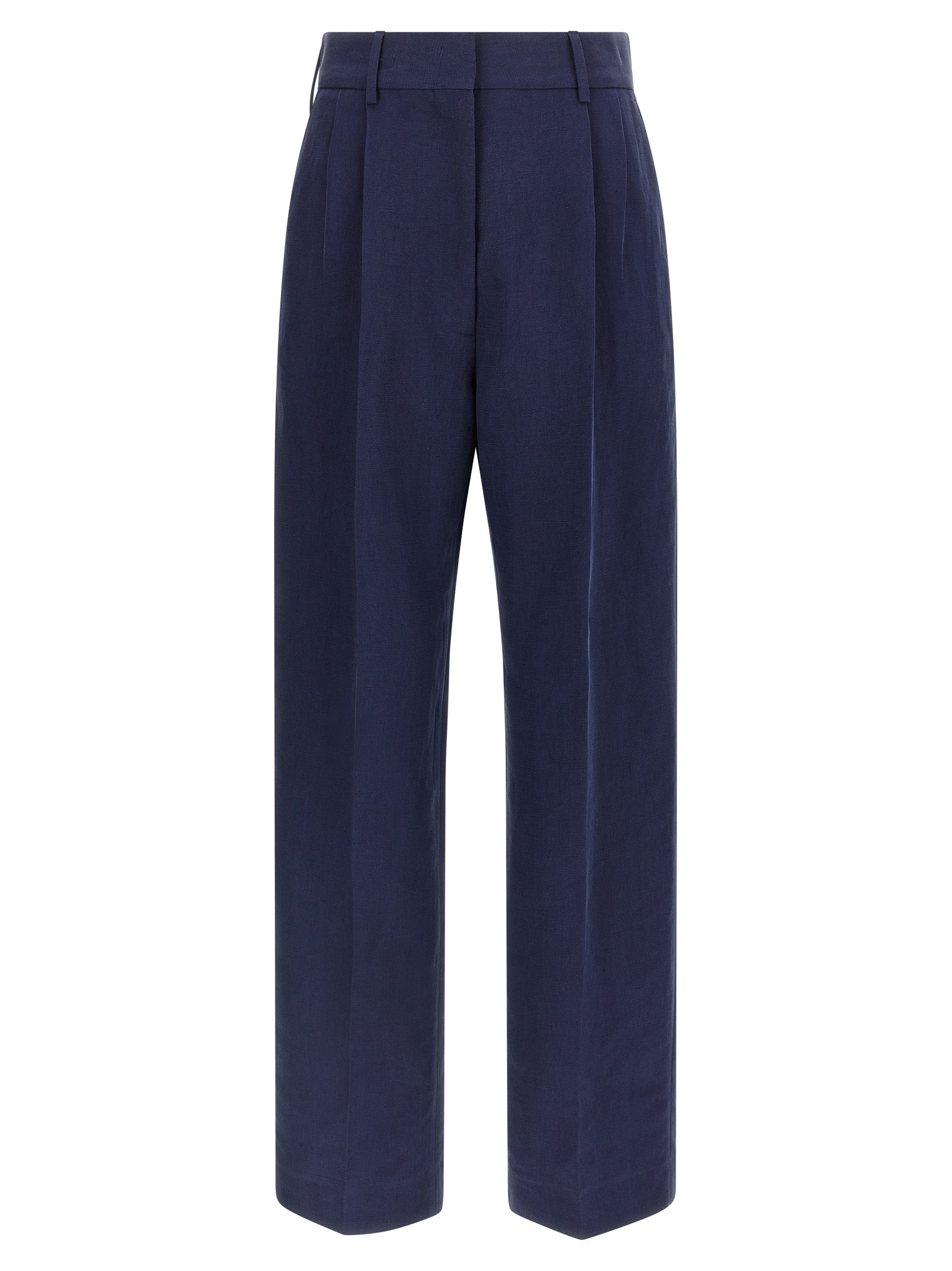 Blazé Milano Blue Linen Casual Pants
