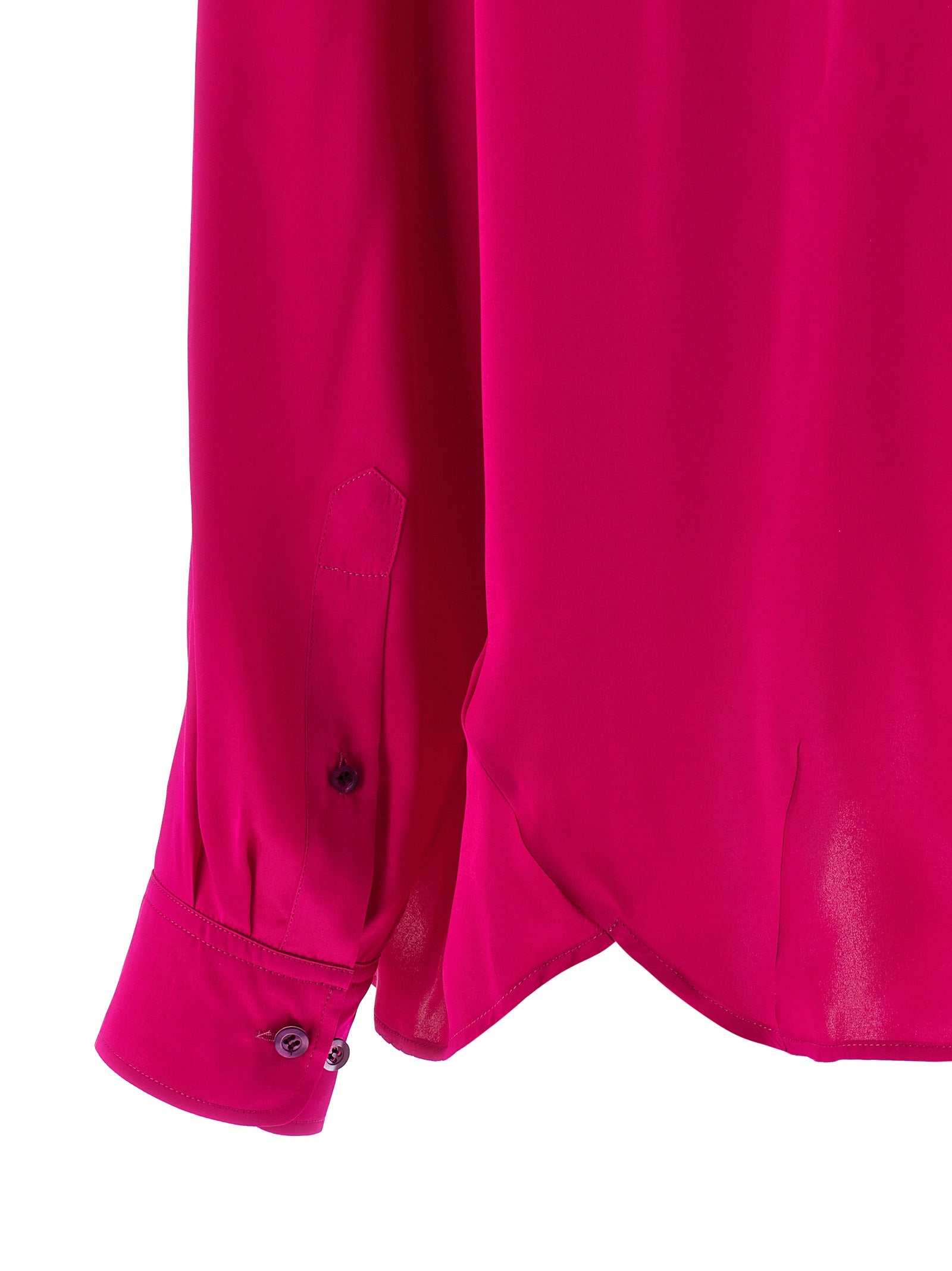 Dries Van Noten Fuchsia Silk Blouse