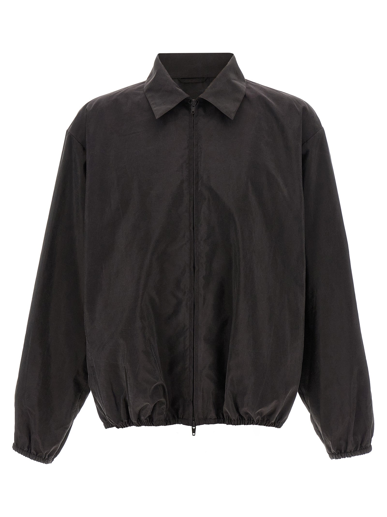 SSSTEIN Brown Silk Shell Jacket