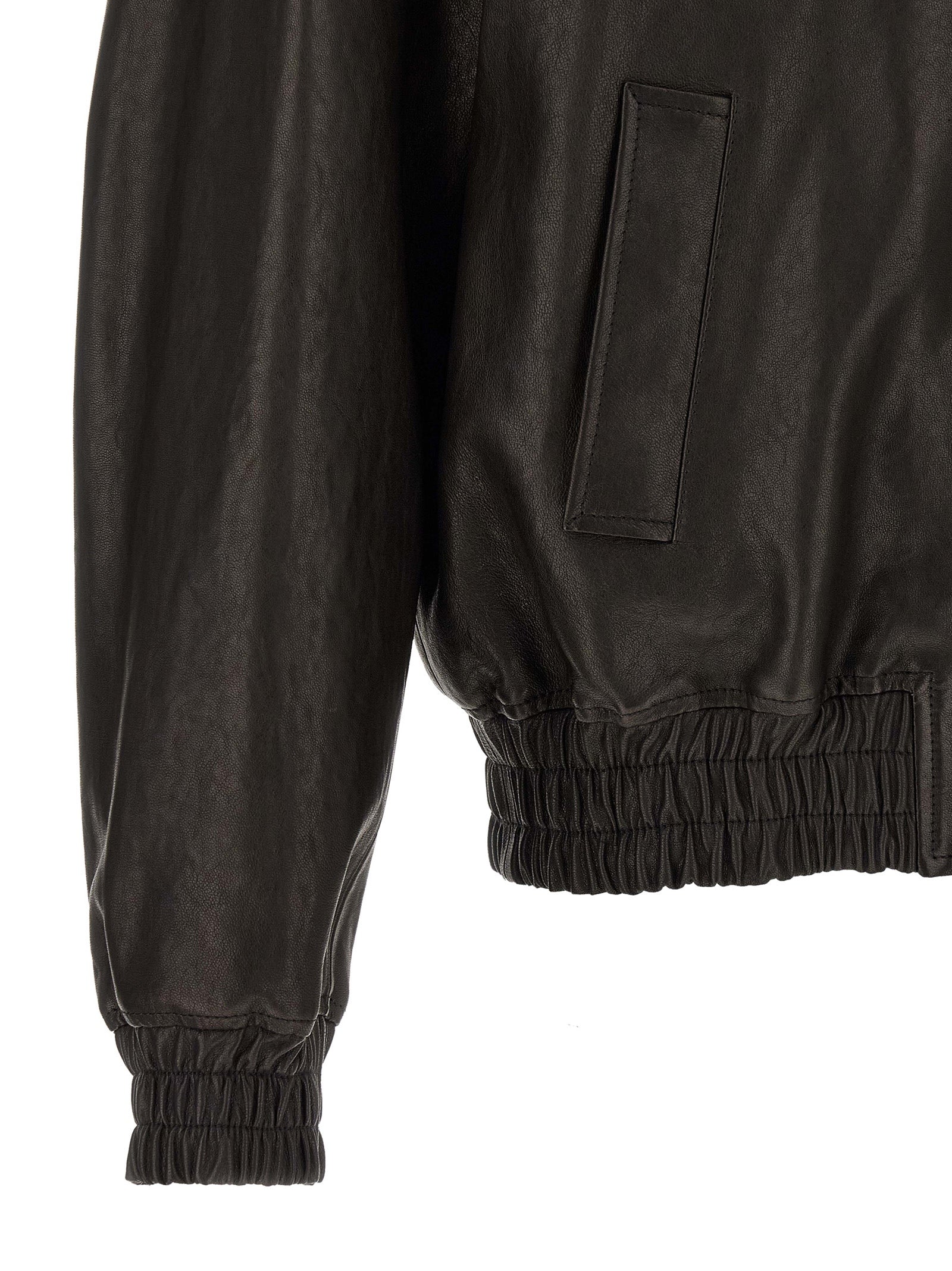 Valentino Garavani Black Calfskin Leather Jacket