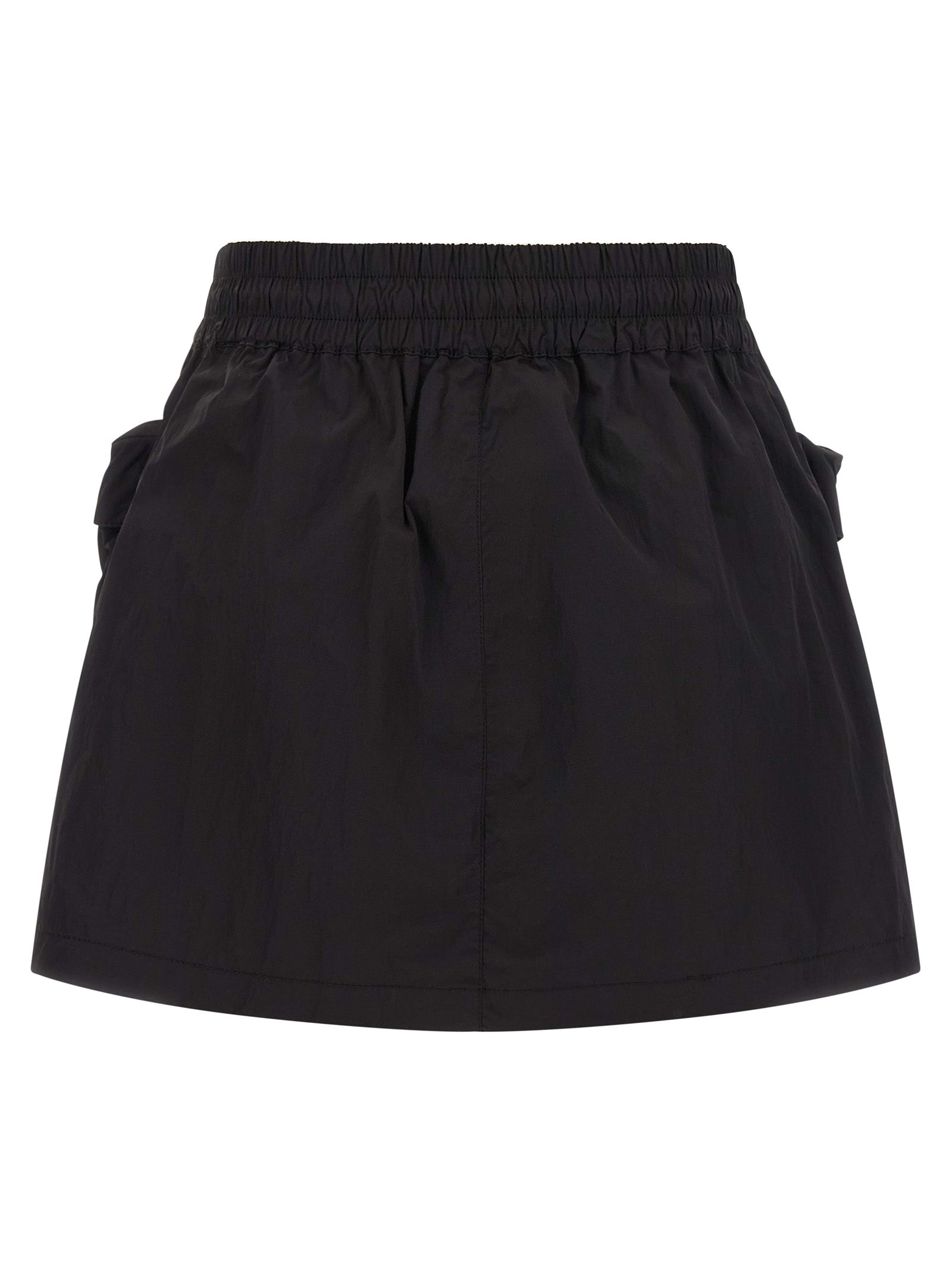 Diesel Black Polyamide Long Skirt