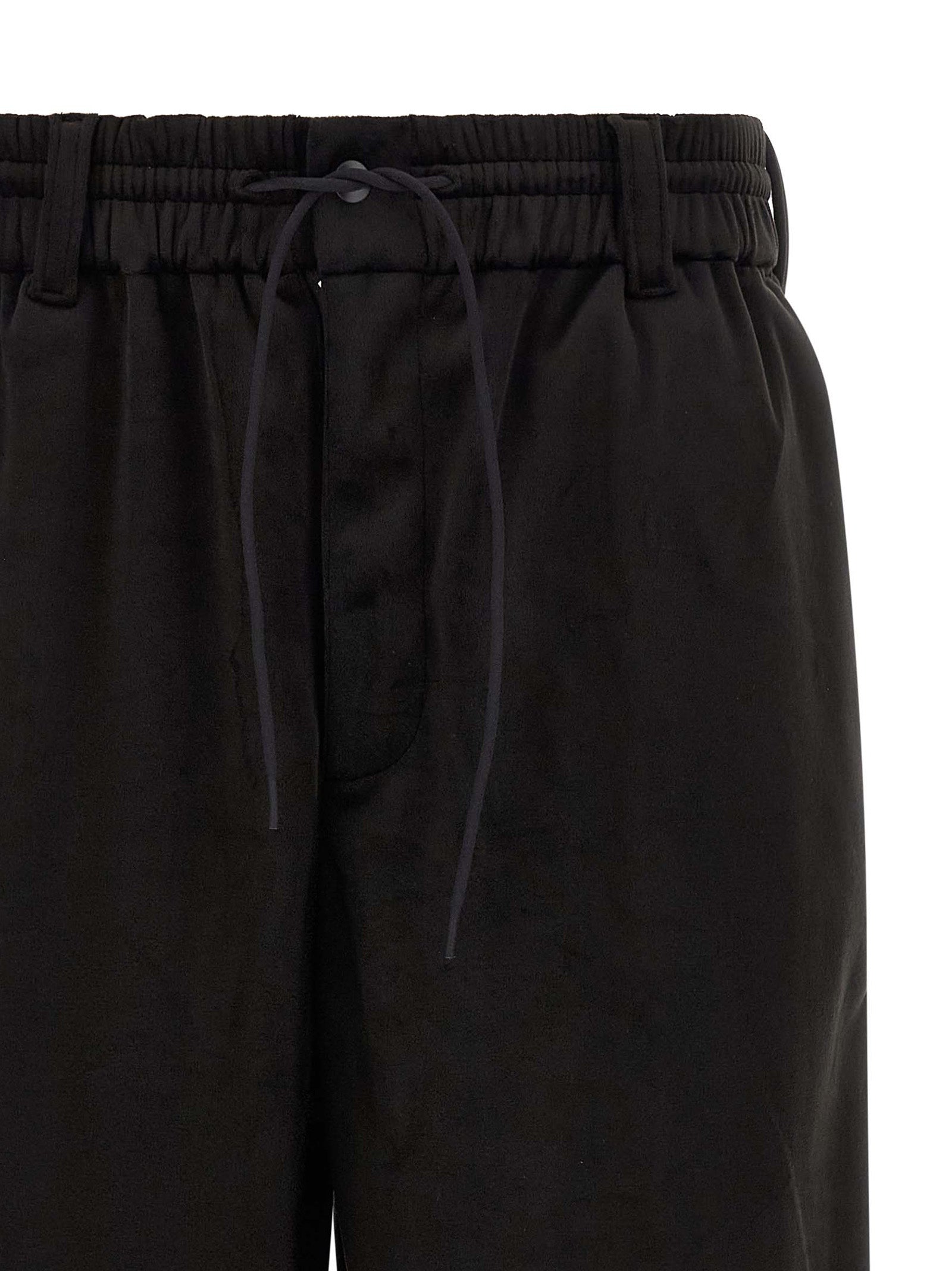 Y-3 Black Recycled Polyester Joggers (Workout Pants)