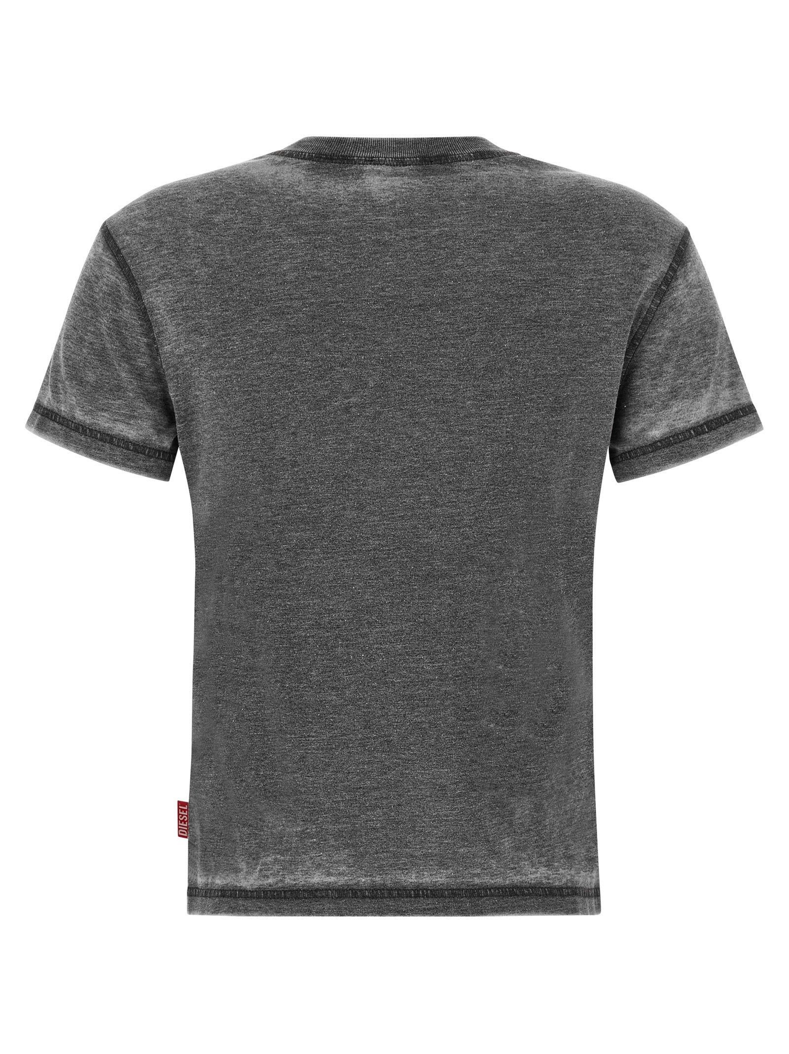 Diesel Gray Polyester T-Shirt