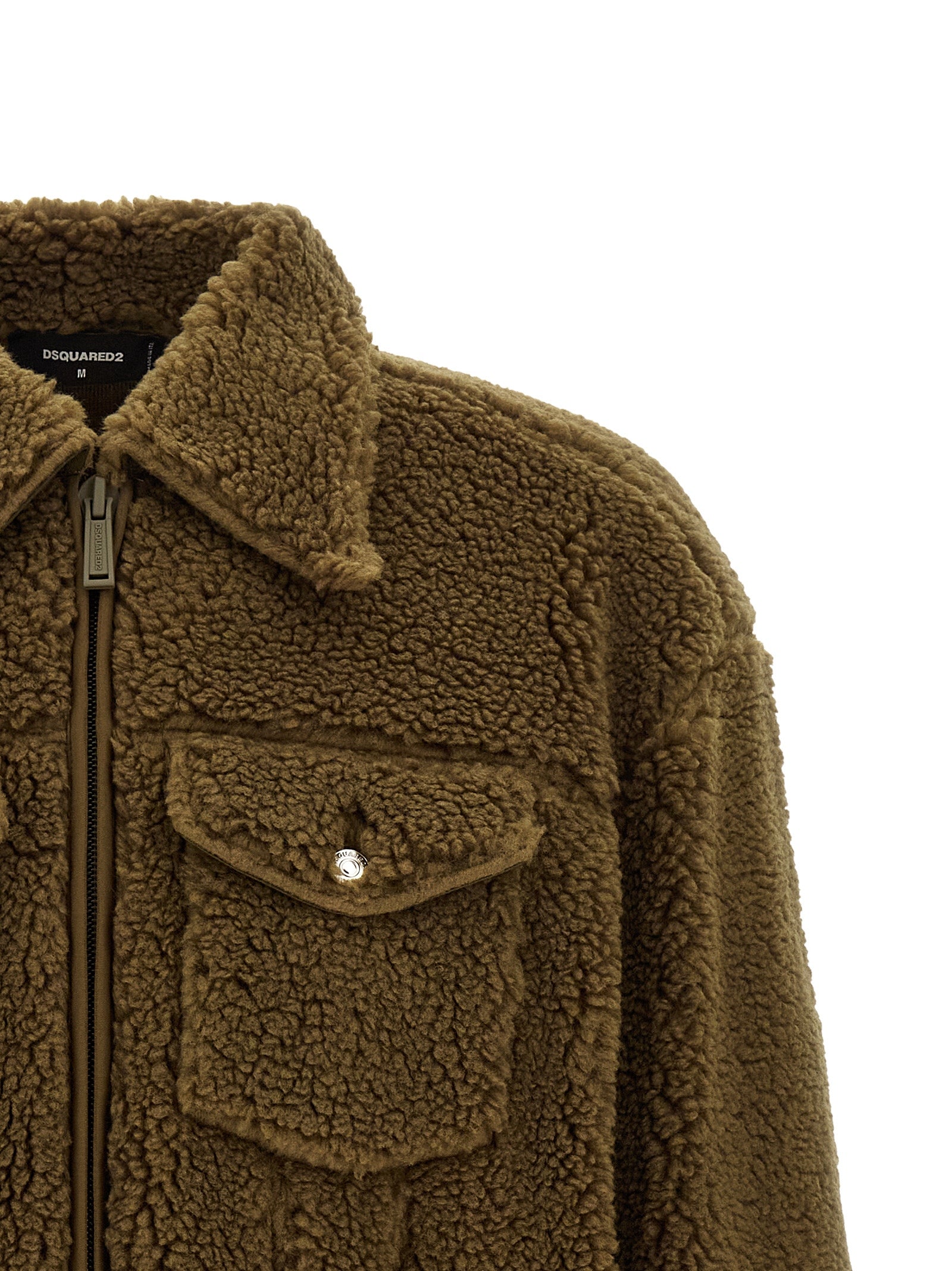 Dsquared² Brown Polyester Full-Length Jacket
