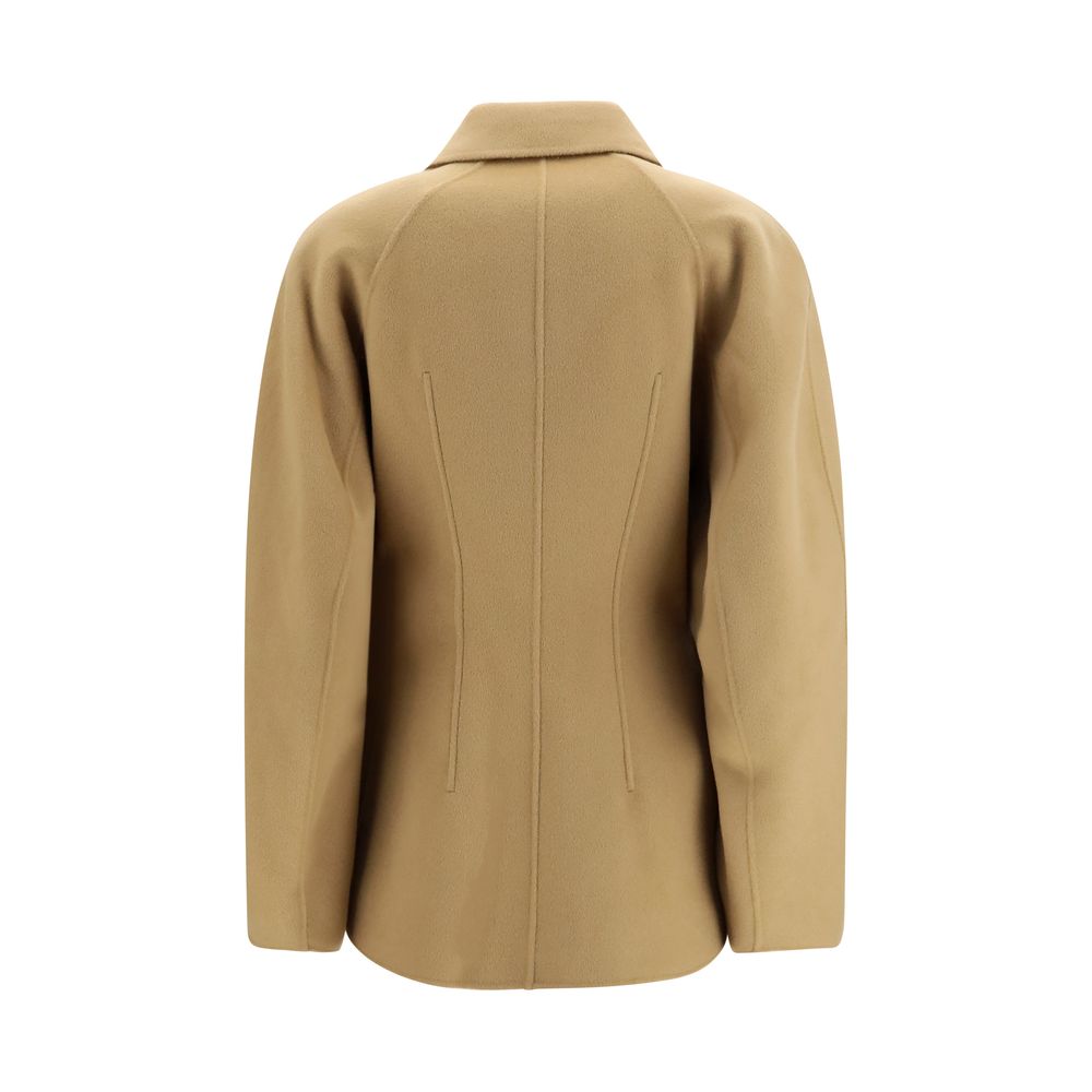 Rohe Beige Wool Oves Aries Full-Length Jacket