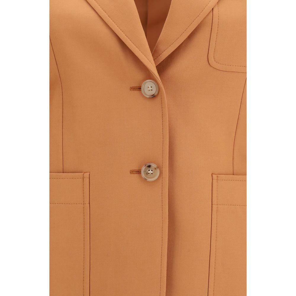 Chloé Orange Wool Oves Aries Blazer