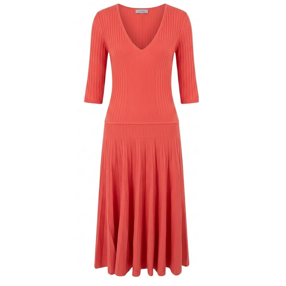 Malo Red Cotton Women Dress