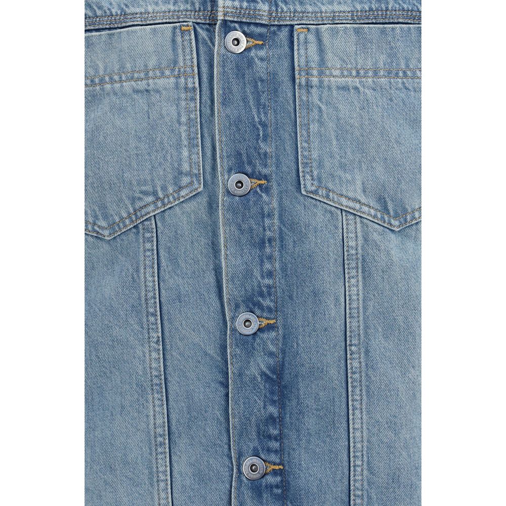 7FOR Blue Cotton Denim Jacket