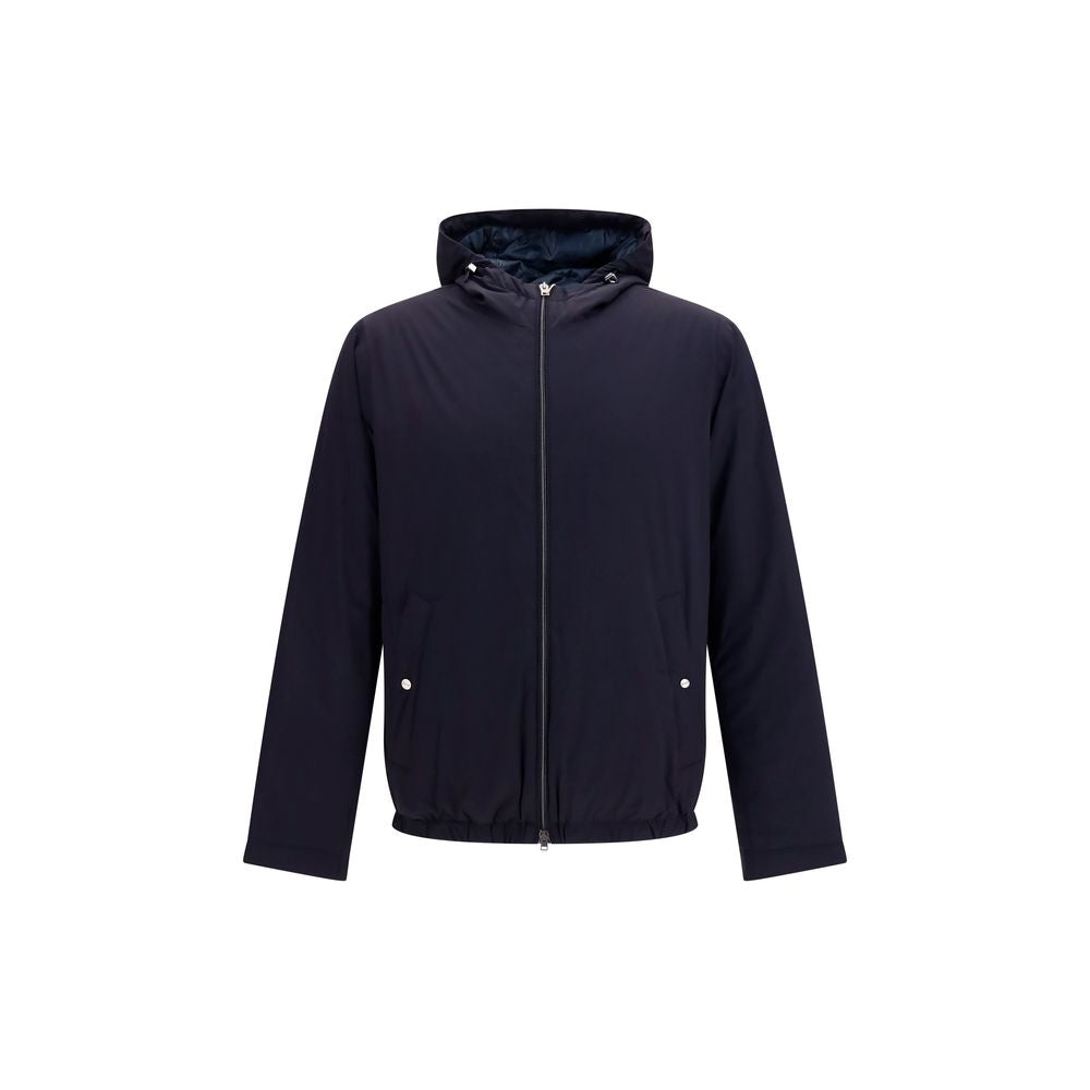 Herno Blue Goose Down Full-Length Jacket