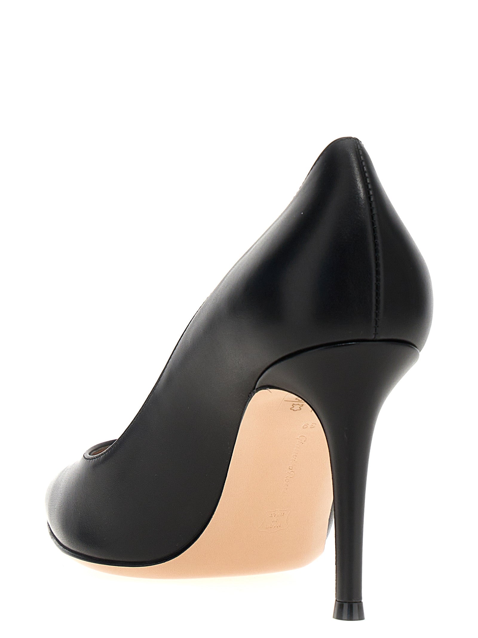Gianvito Rossi Black Calfskin High Heel Pumps