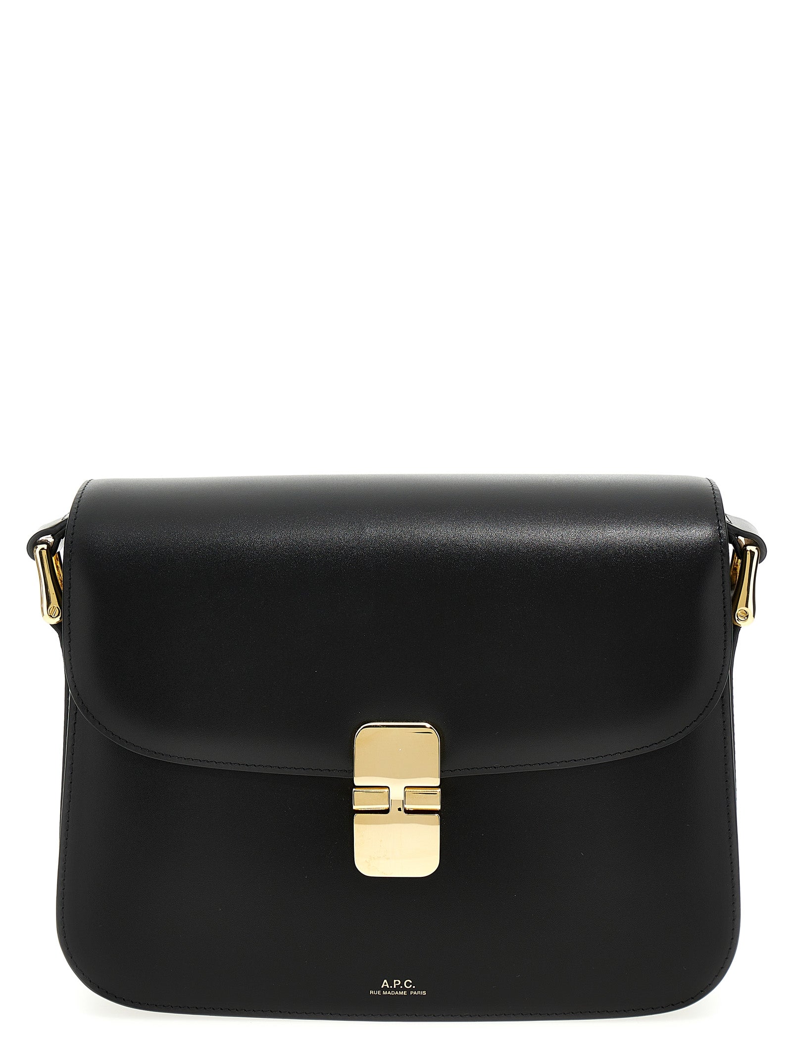 A.P.C. Black Cowhide Crossbody Bag