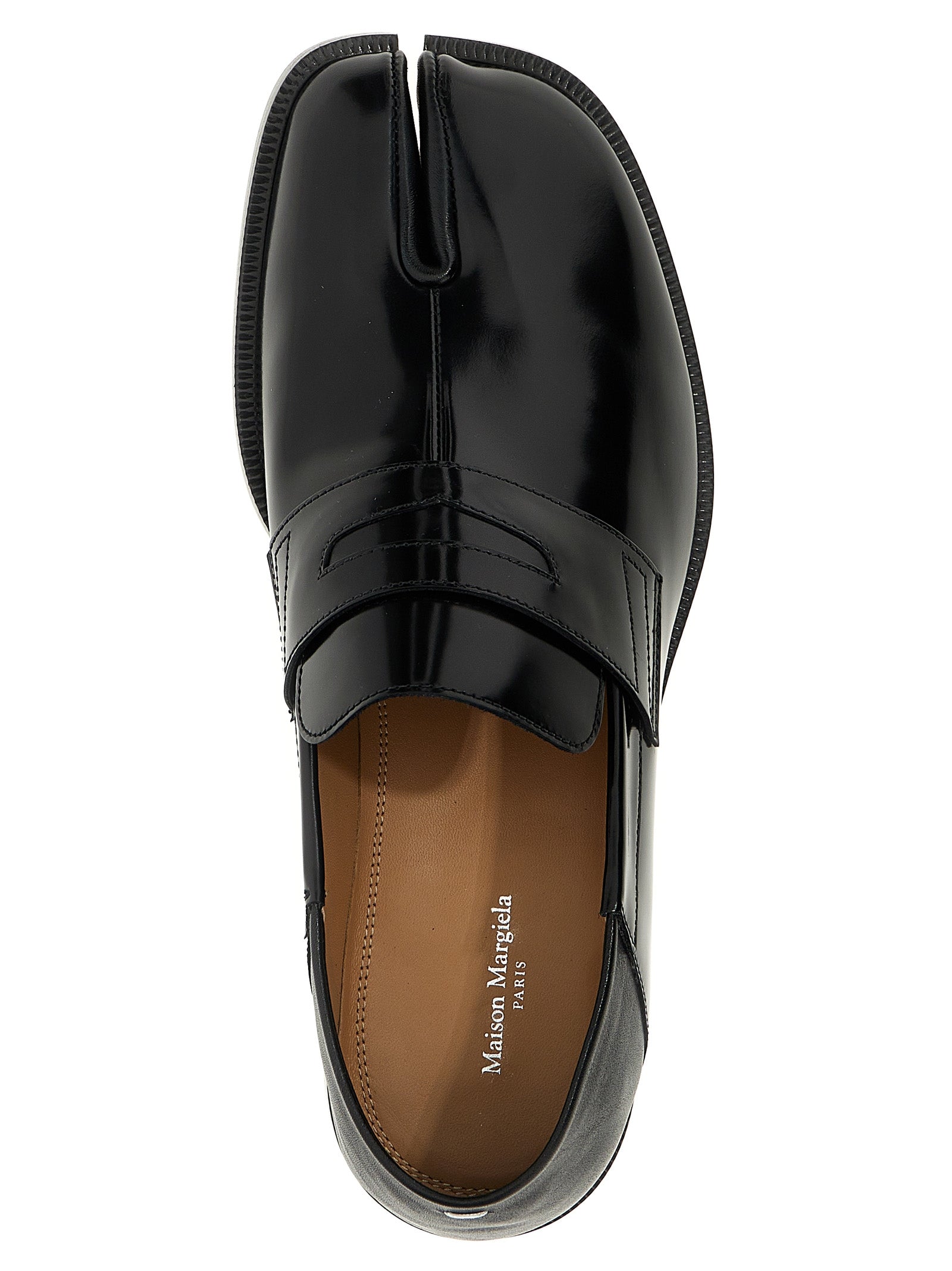 Maison Margiela Black Calfskin Slip-On Loafers