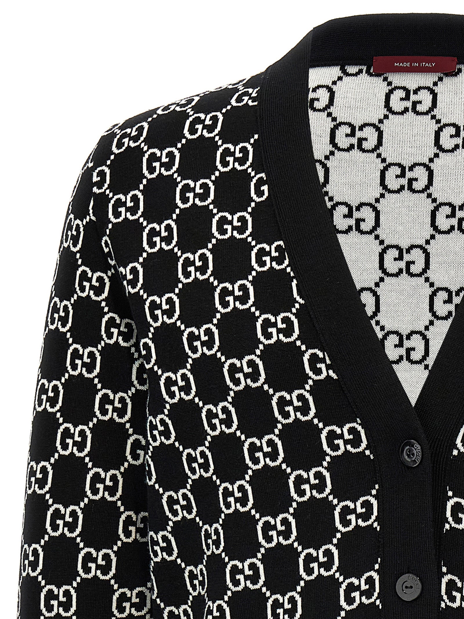 Gucci Bicolor Wool Cardigan