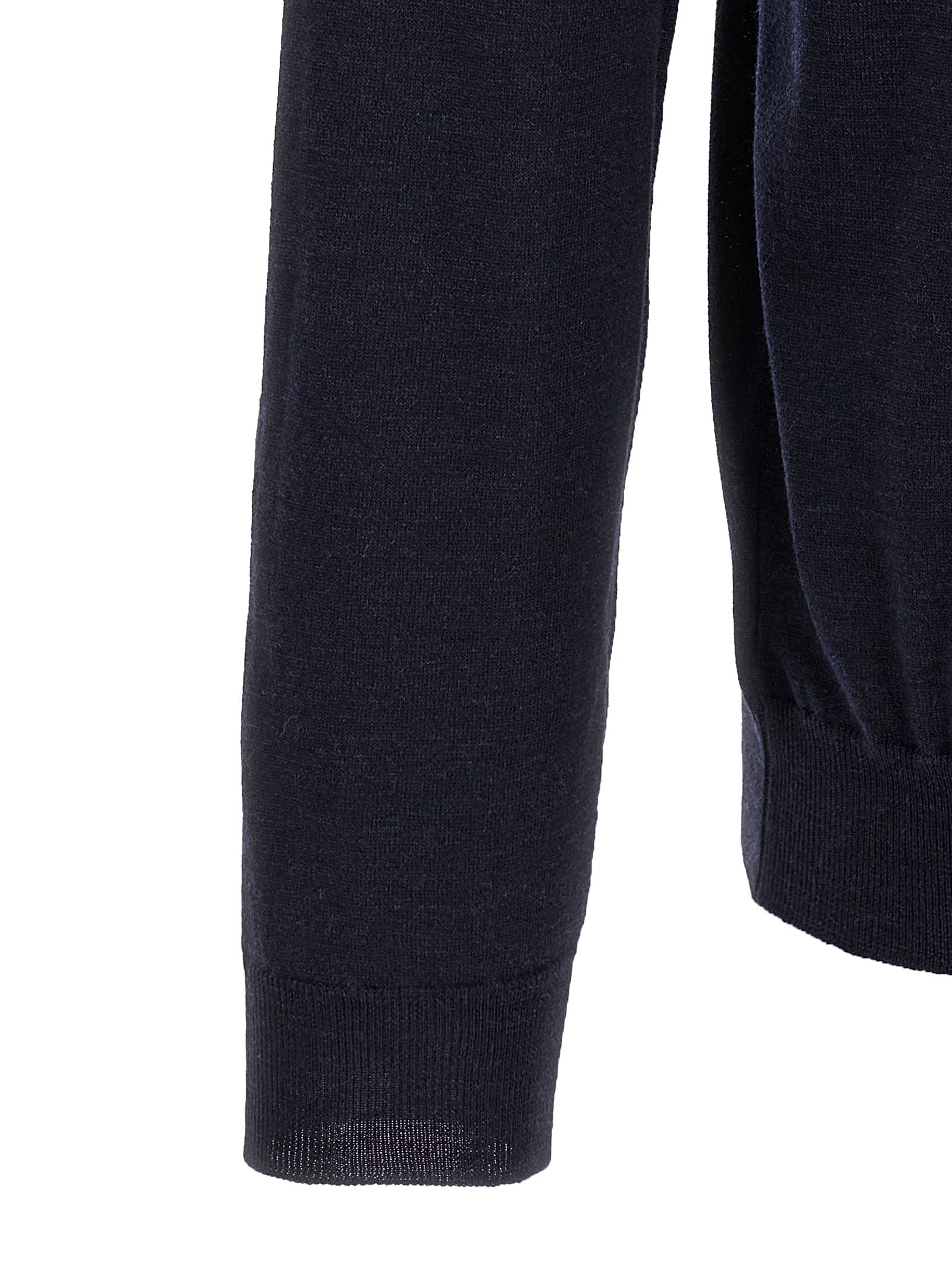 ZANONE Blue Virgin Wool Polo Shirt