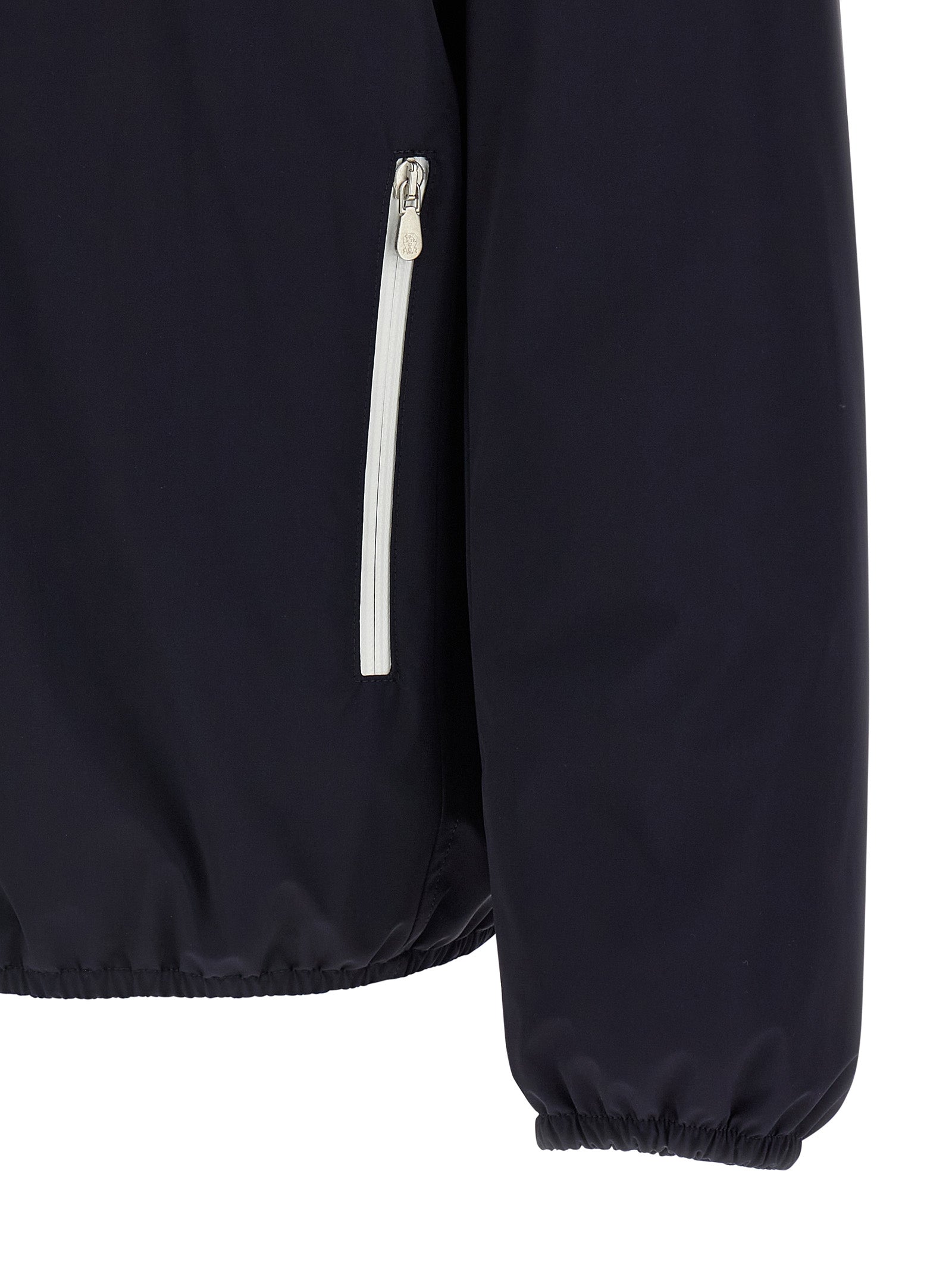 Brunello Cucinelli Blue Polyamide Shell Jacket