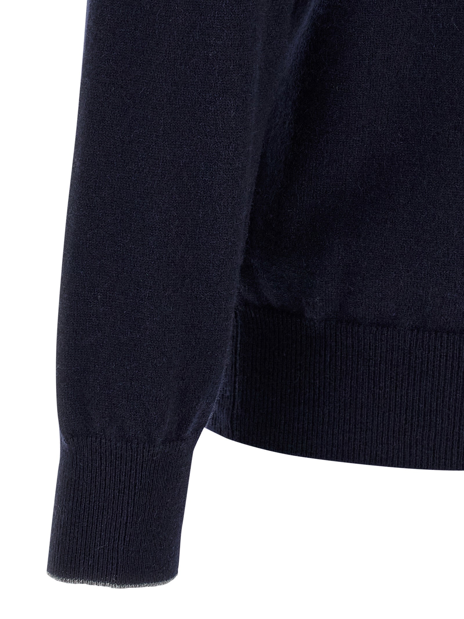 Brunello Cucinelli Blue Cashmere Cardigan