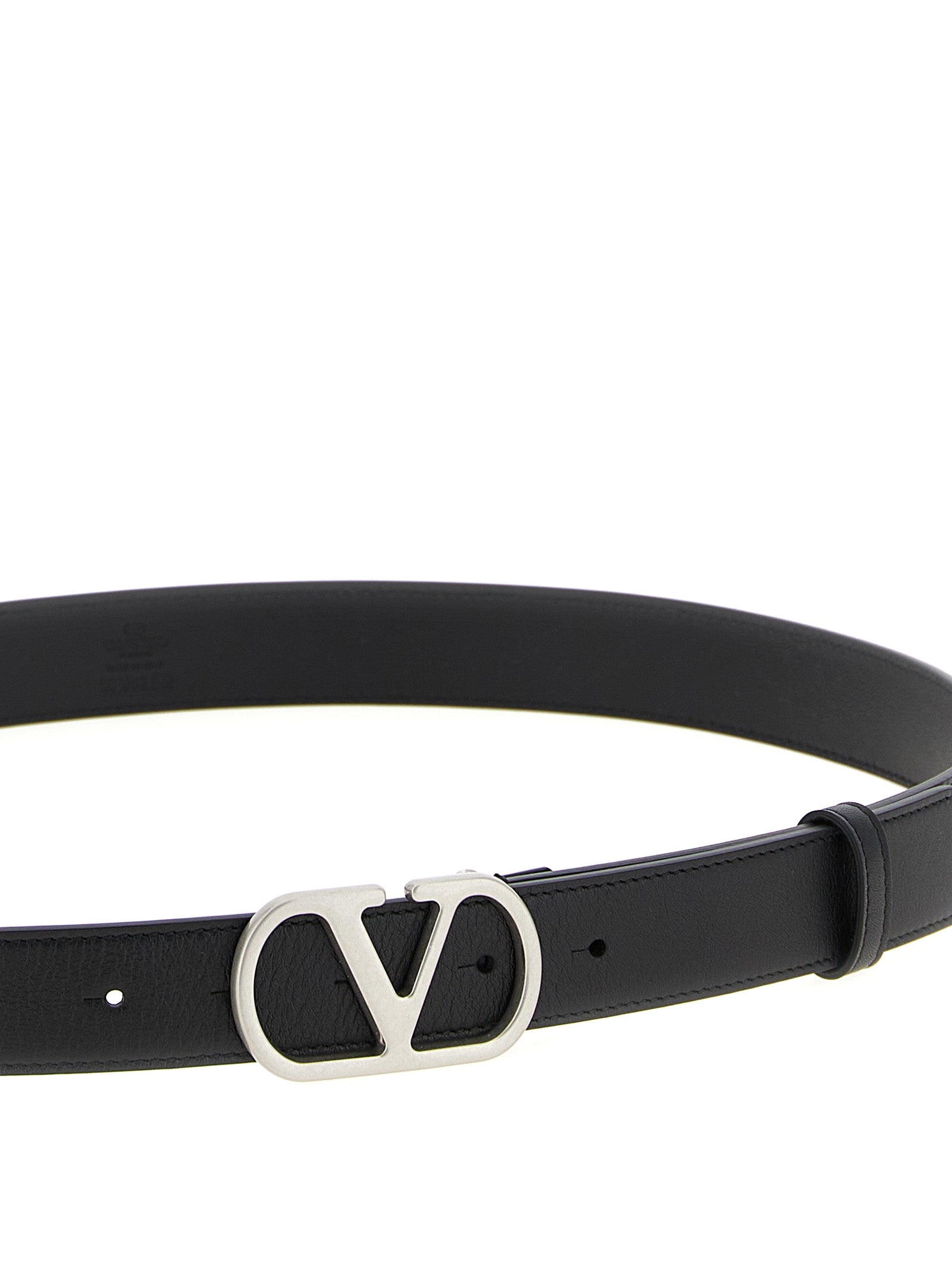 Valentino Garavani Black Calfskin Regular Belt